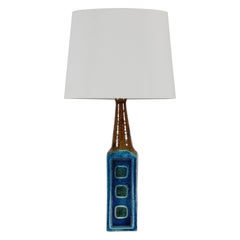 Lampe de bureau italienne en céramique Aldo Londi pour Bitossi Fritte, mi-siècle moderne
