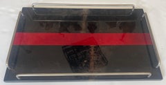 Rare Aldo Tura Large Lacquered Goatskin Tray Italy 1960s