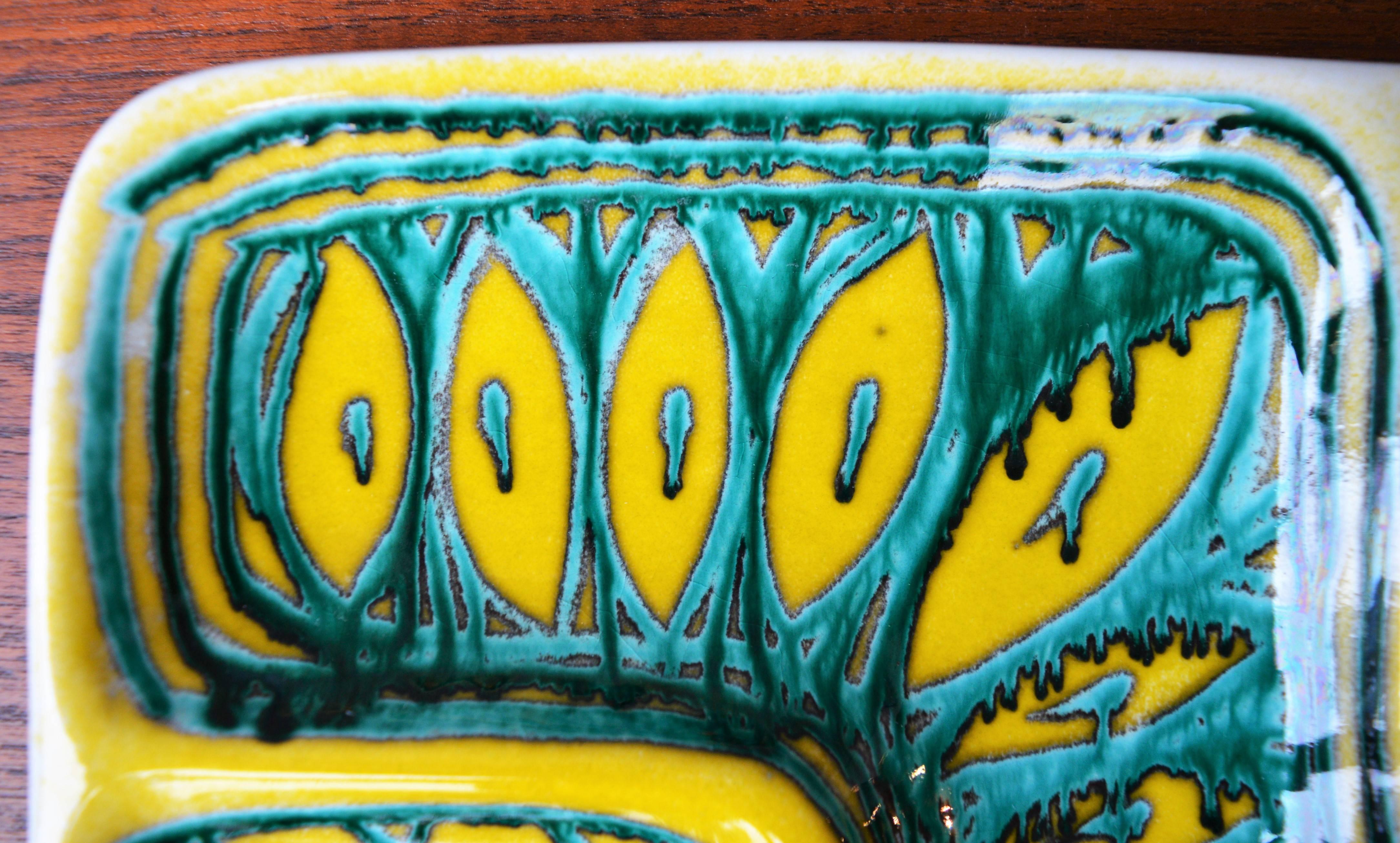 yellow ceramic bowl