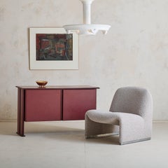 Italian ‘Alky’ Chair in Gray Boucle by Giancarlo PIretti for Castelli, 1969