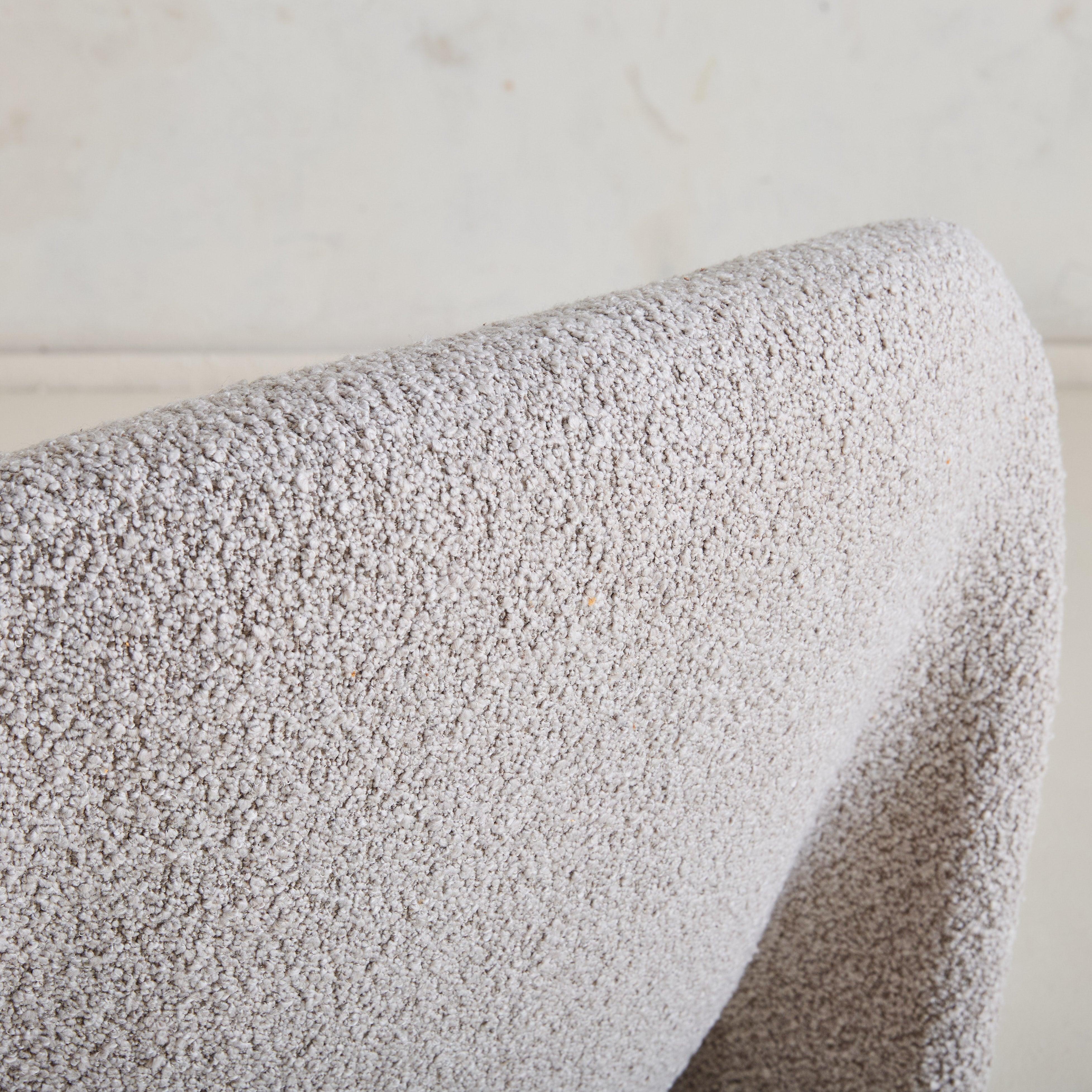 Italienischer Stuhl 'Alky' aus grauem Bouclé von Giancarlo PIretti für Castelli, 1969 im Angebot 2
