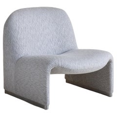 Italian ‘Alky’ Chair in Gray Wool Boucle by Giancarlo PIretti for Castelli, 1969