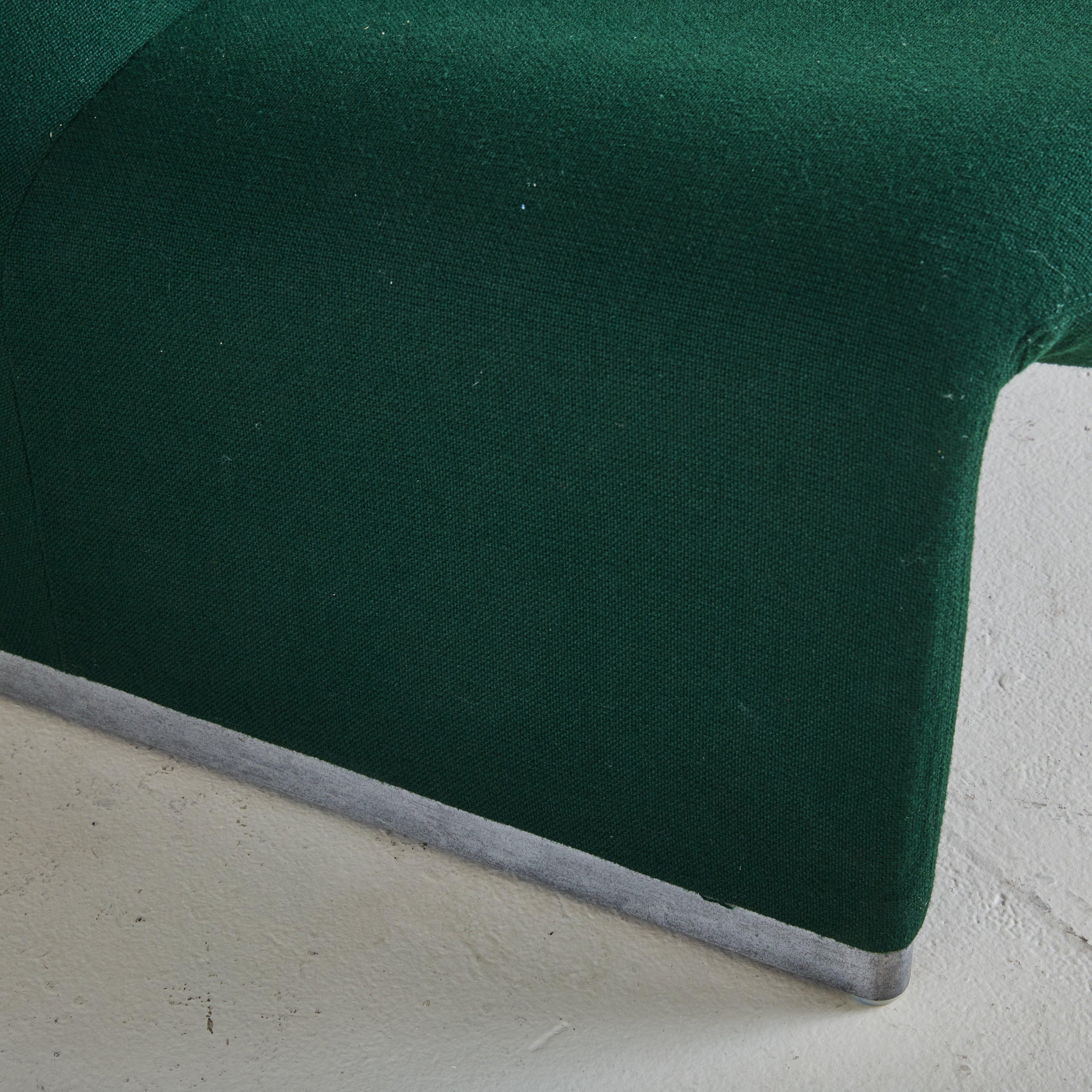 Italian ‘Alky’ Chair in Green Upholstery by Giancarlo PIretti for Castelli, 1969 In Good Condition In Chicago, IL