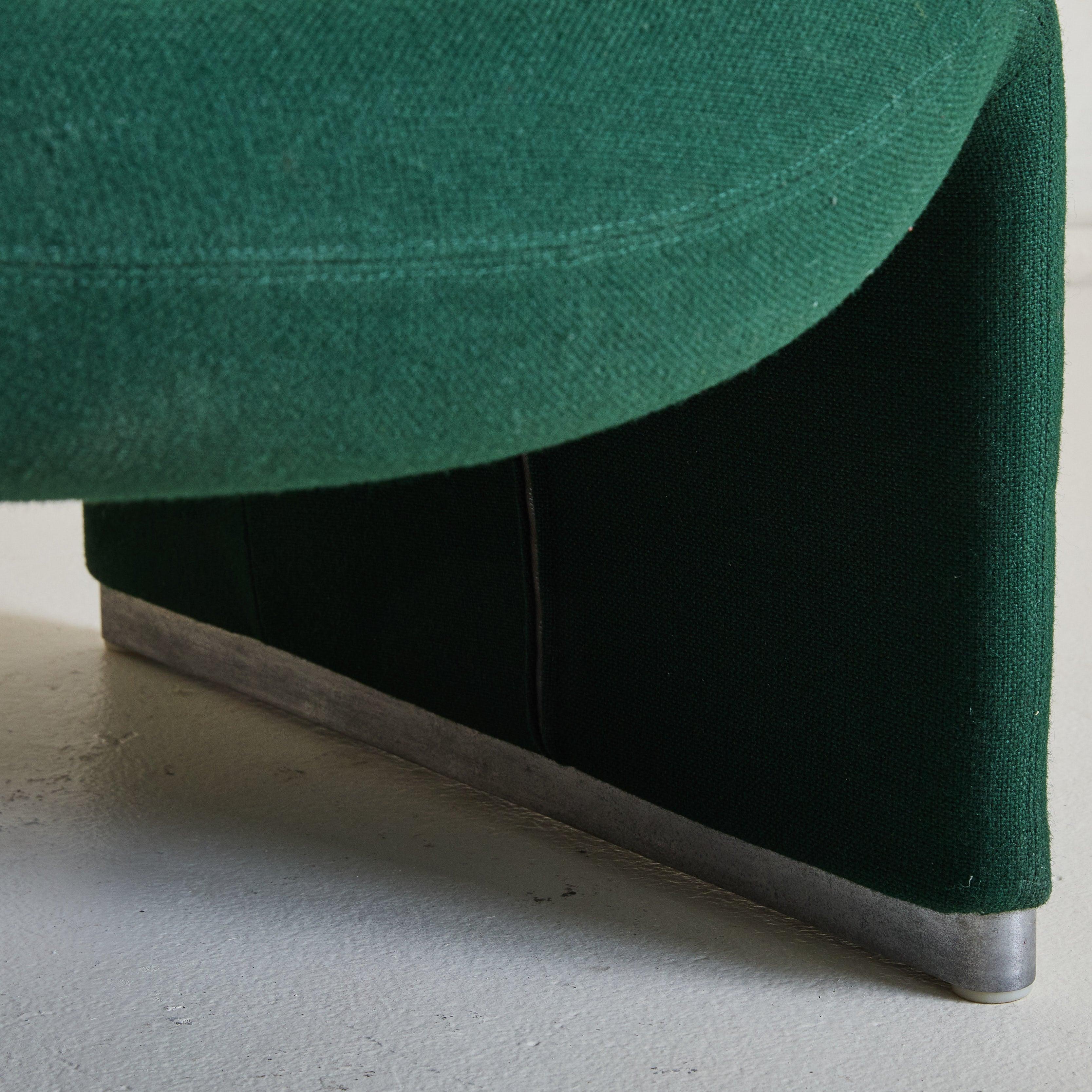 Mid-20th Century Italian ‘Alky’ Chair in Green Upholstery by Giancarlo PIretti for Castelli, 1969