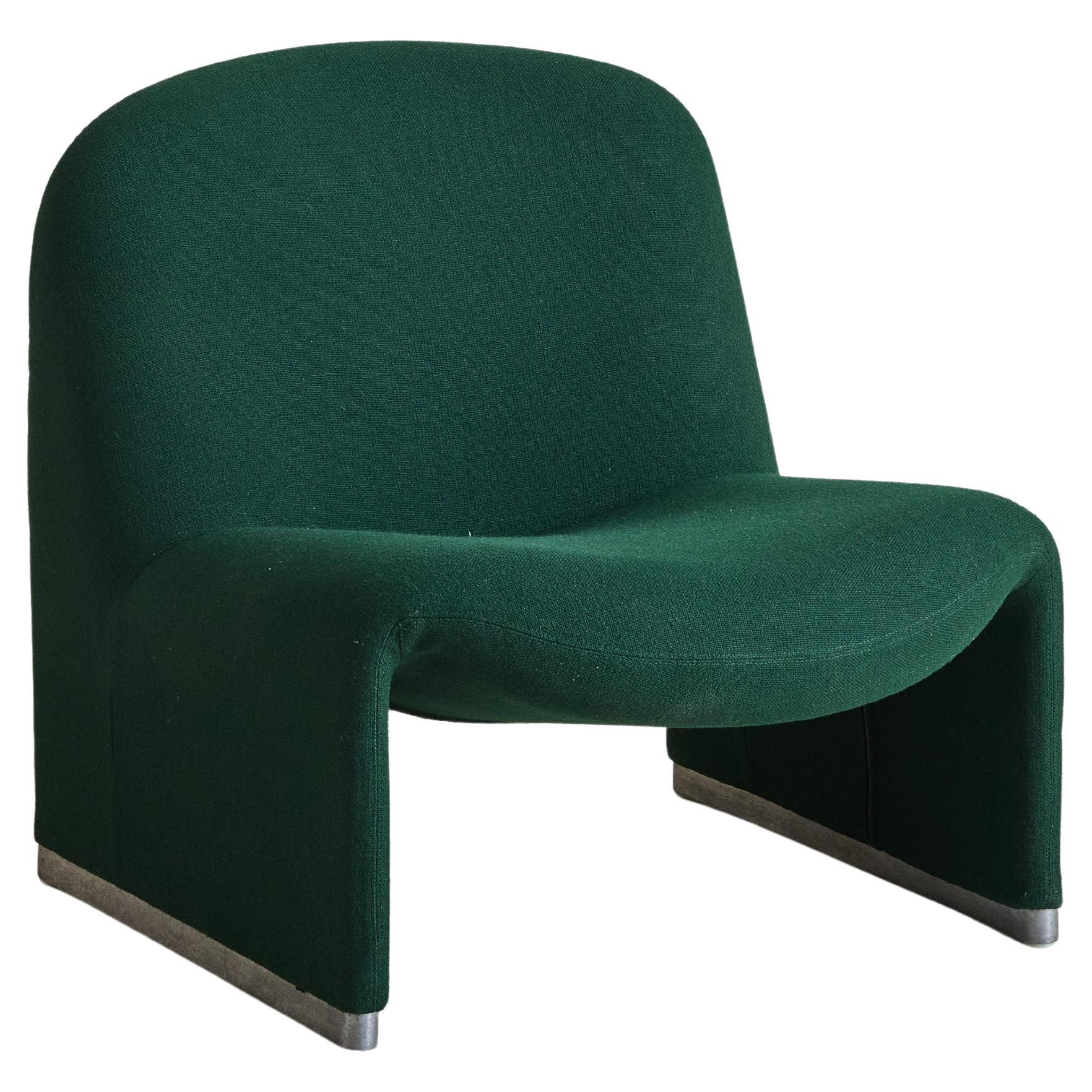 Italian ‘Alky’ Chair in Green Upholstery by Giancarlo PIretti for Castelli, 1969