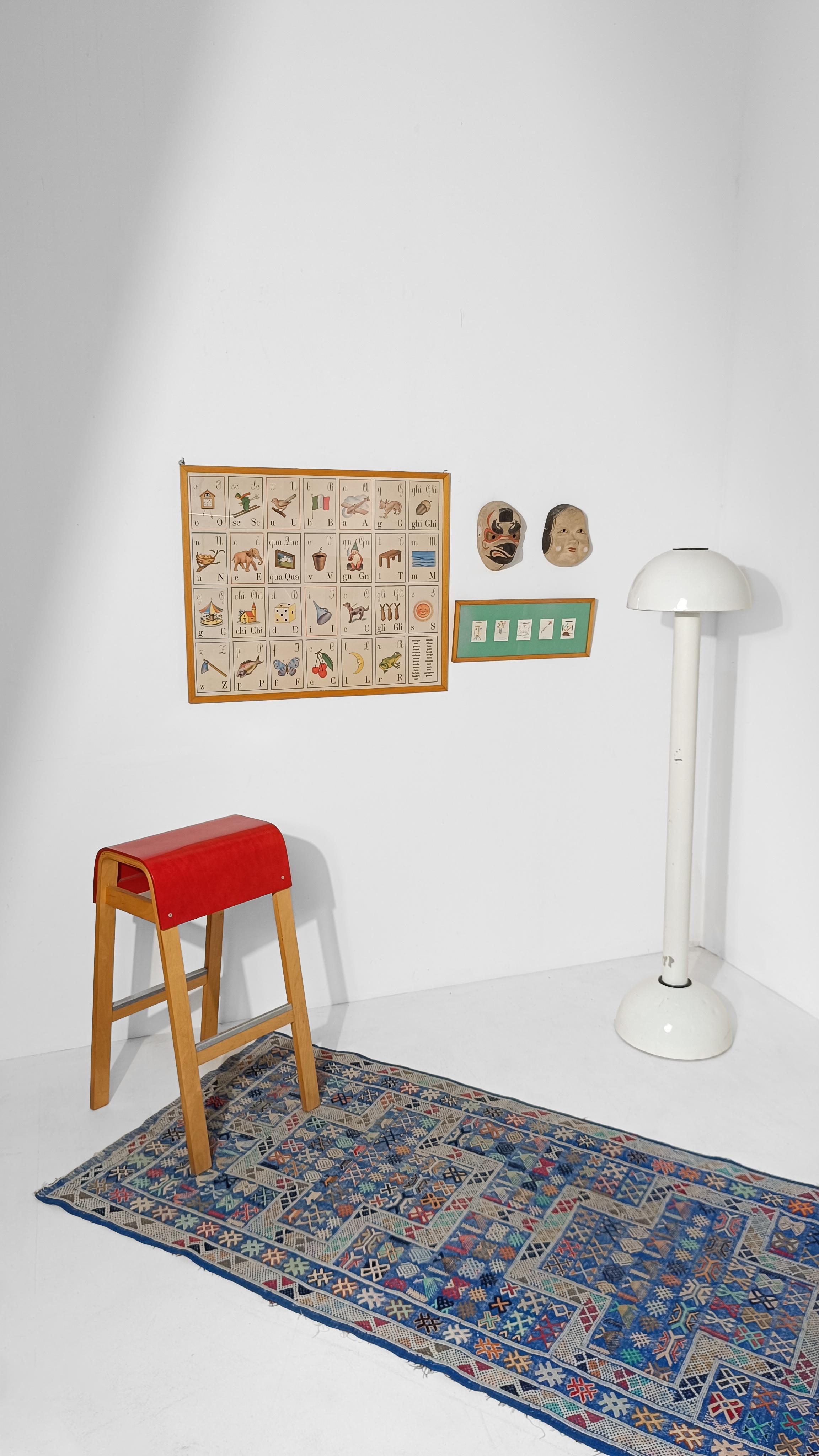 Italian Alphabet Poster printed in Parma by Forme in 1990s In Good Condition For Sale In Roma, IT