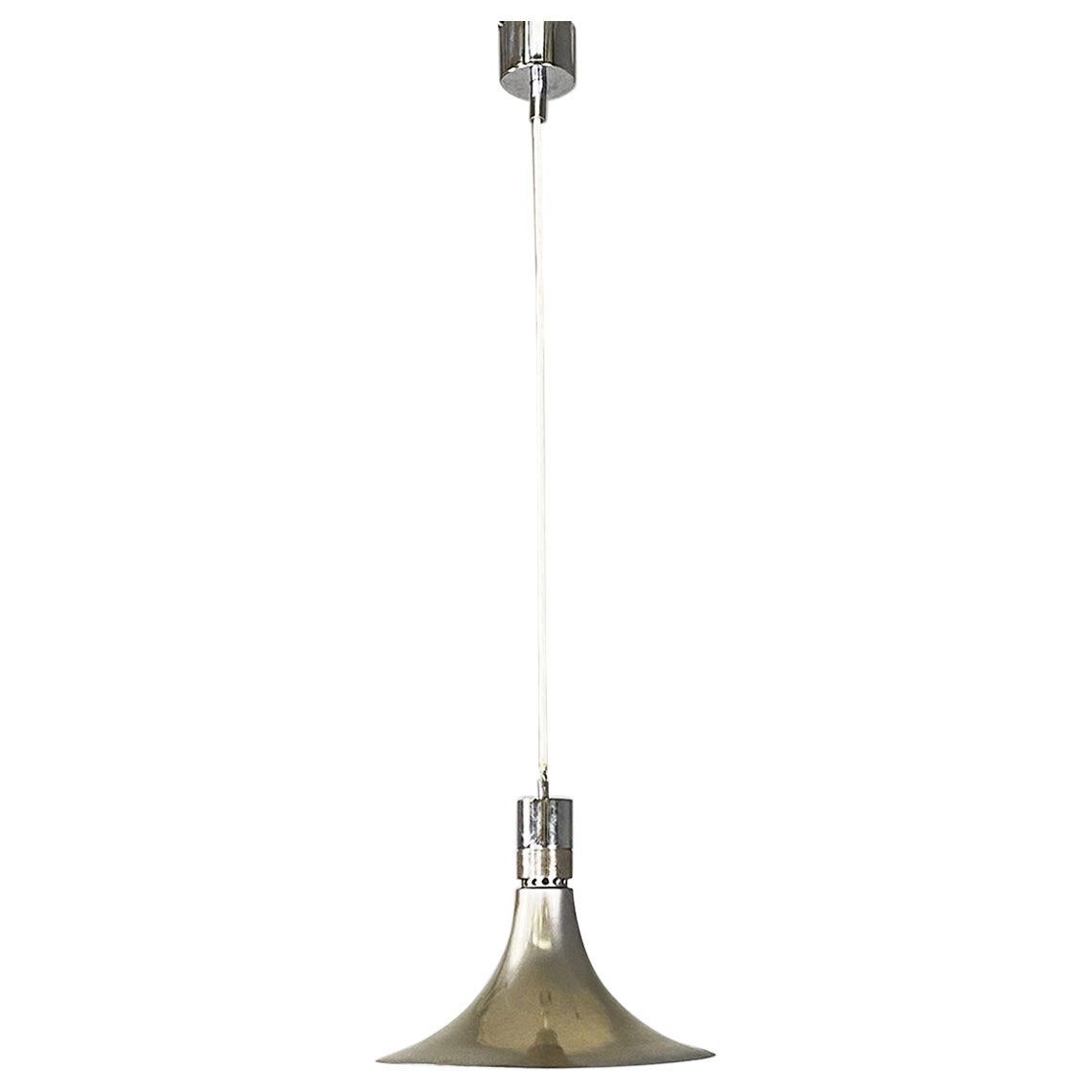 Italian AM/AS steel chandelier by Franco Albini and Franca Helg, Sirrah 1960