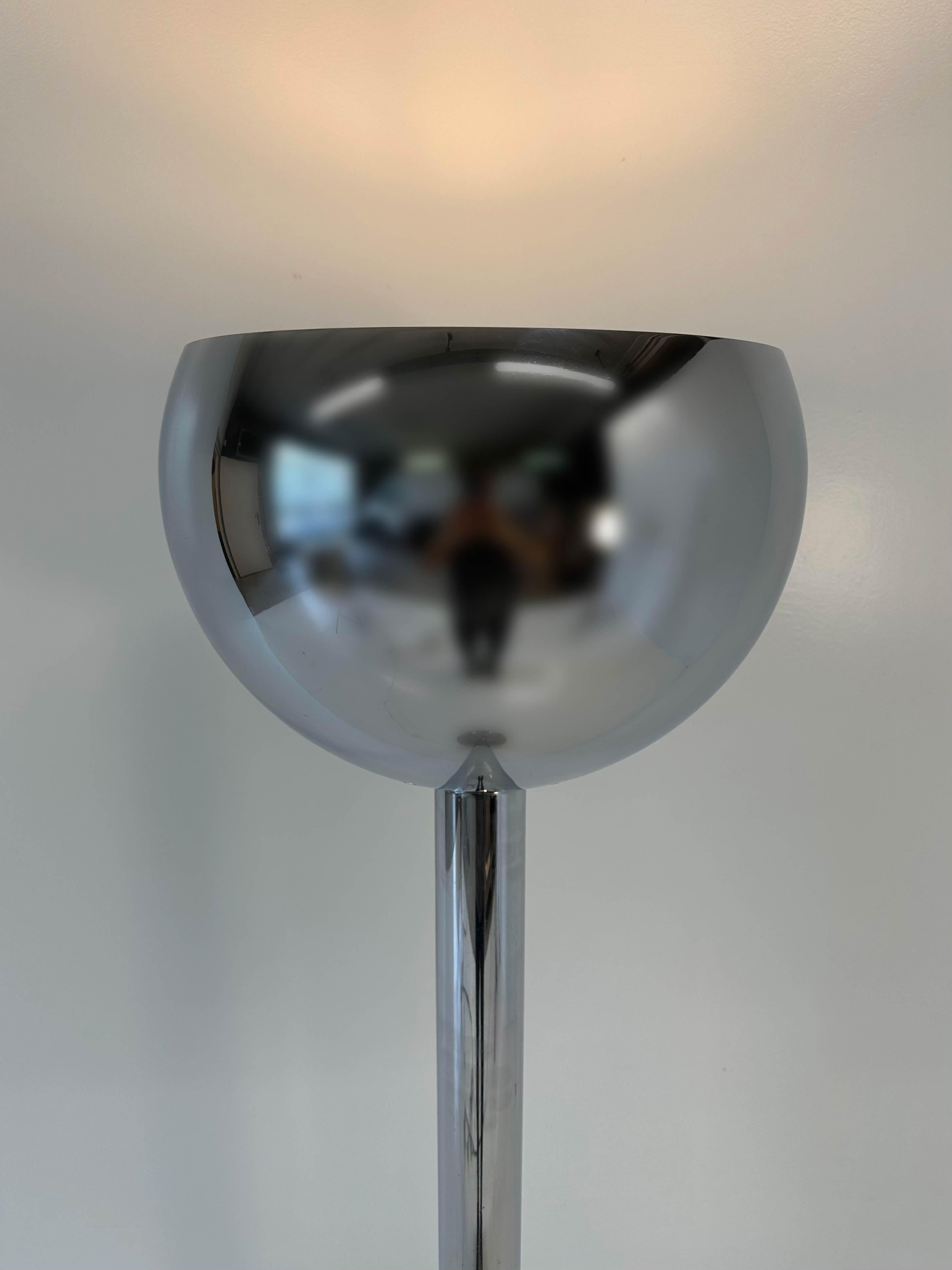 Mid-Century Modern Italian 'AM2Z' Chrome Floor Lamp, Franco Albini for Nemo Lighting, 1970s For Sale