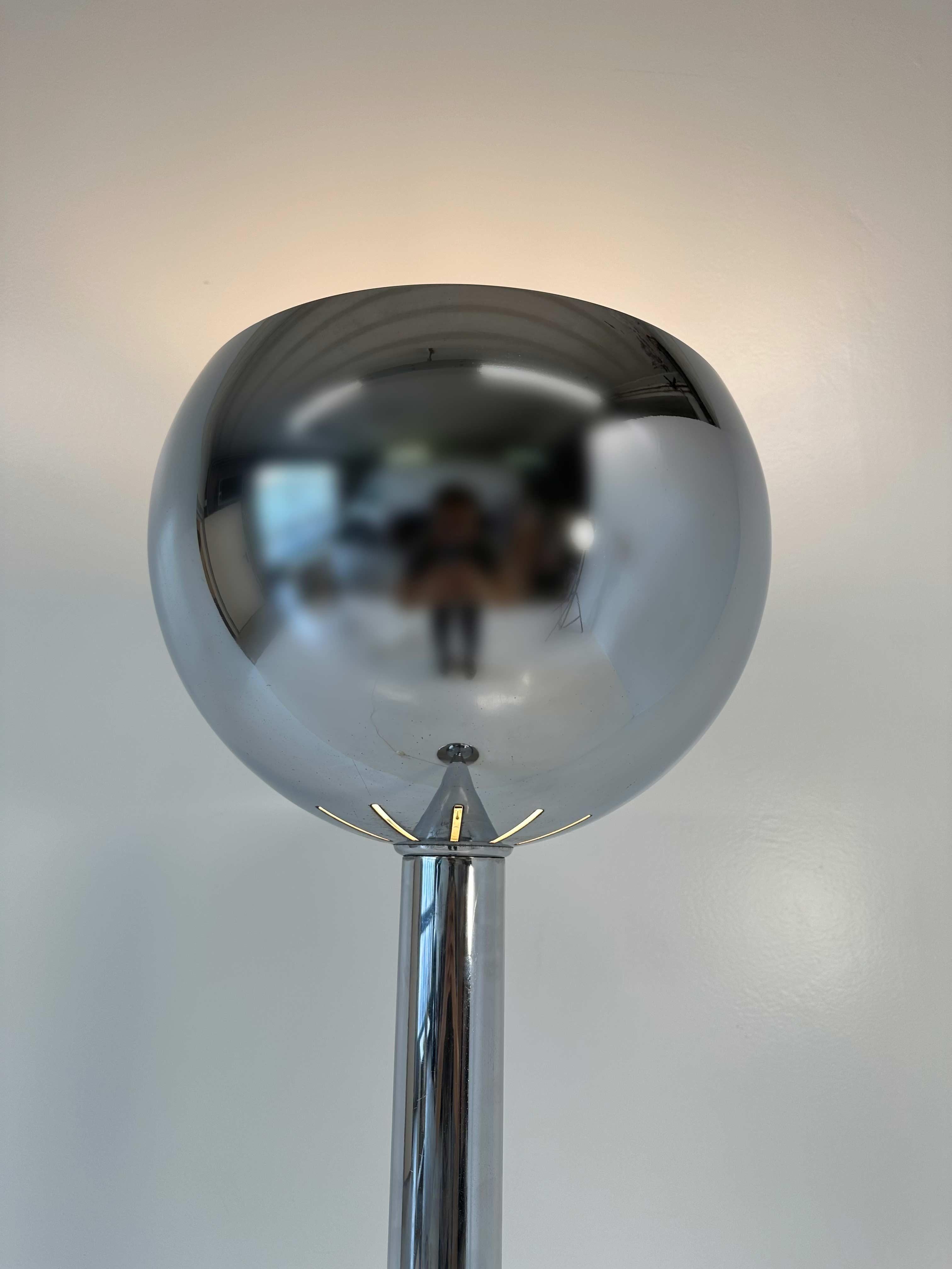 Italian 'AM2Z' Chrome Floor Lamp, Franco Albini for Nemo Lighting, 1970s For Sale 1