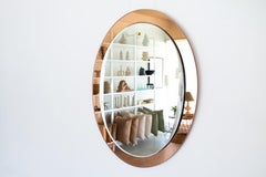 Italian Amber Glass Mirror