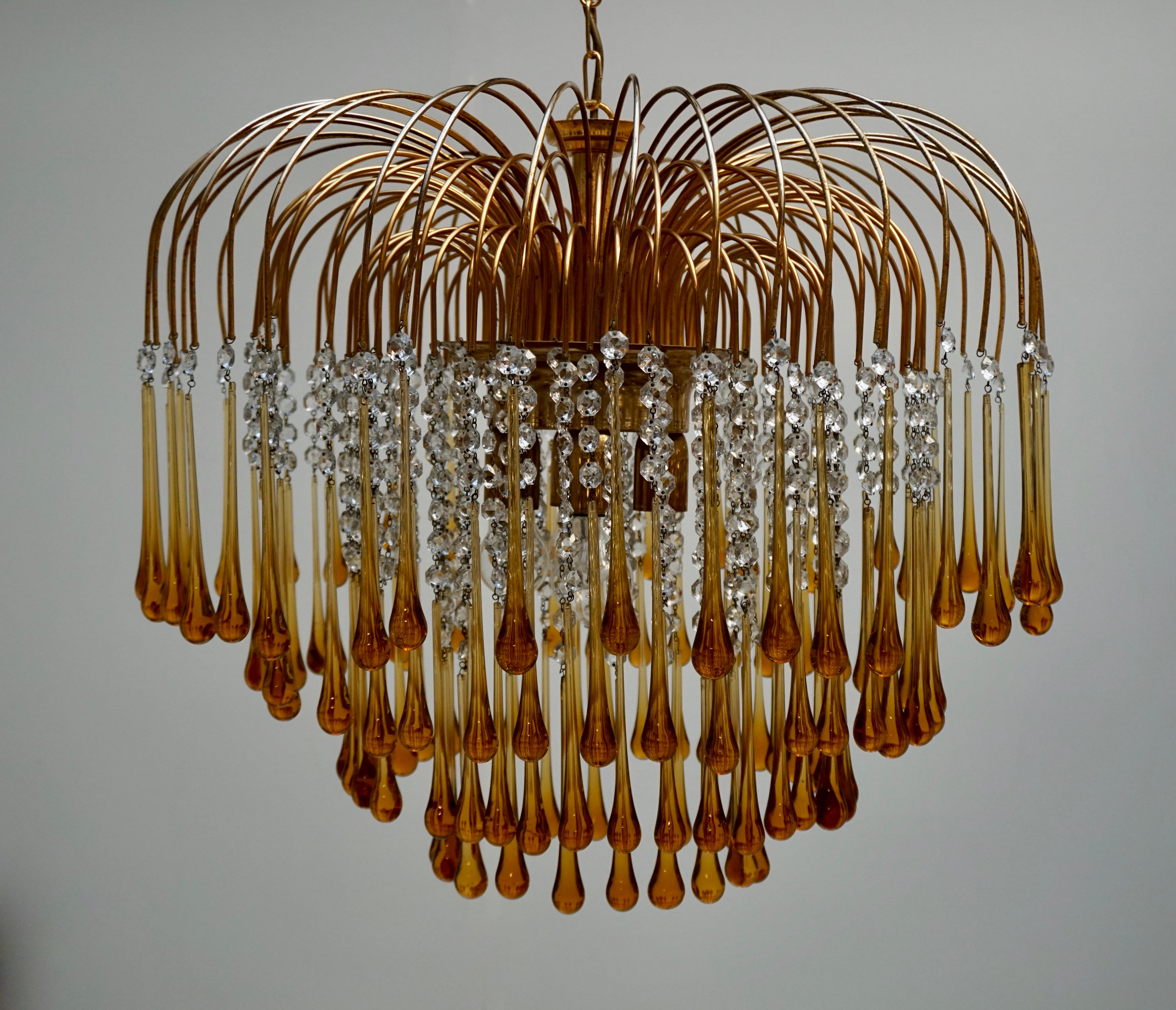 teardrop chandelier