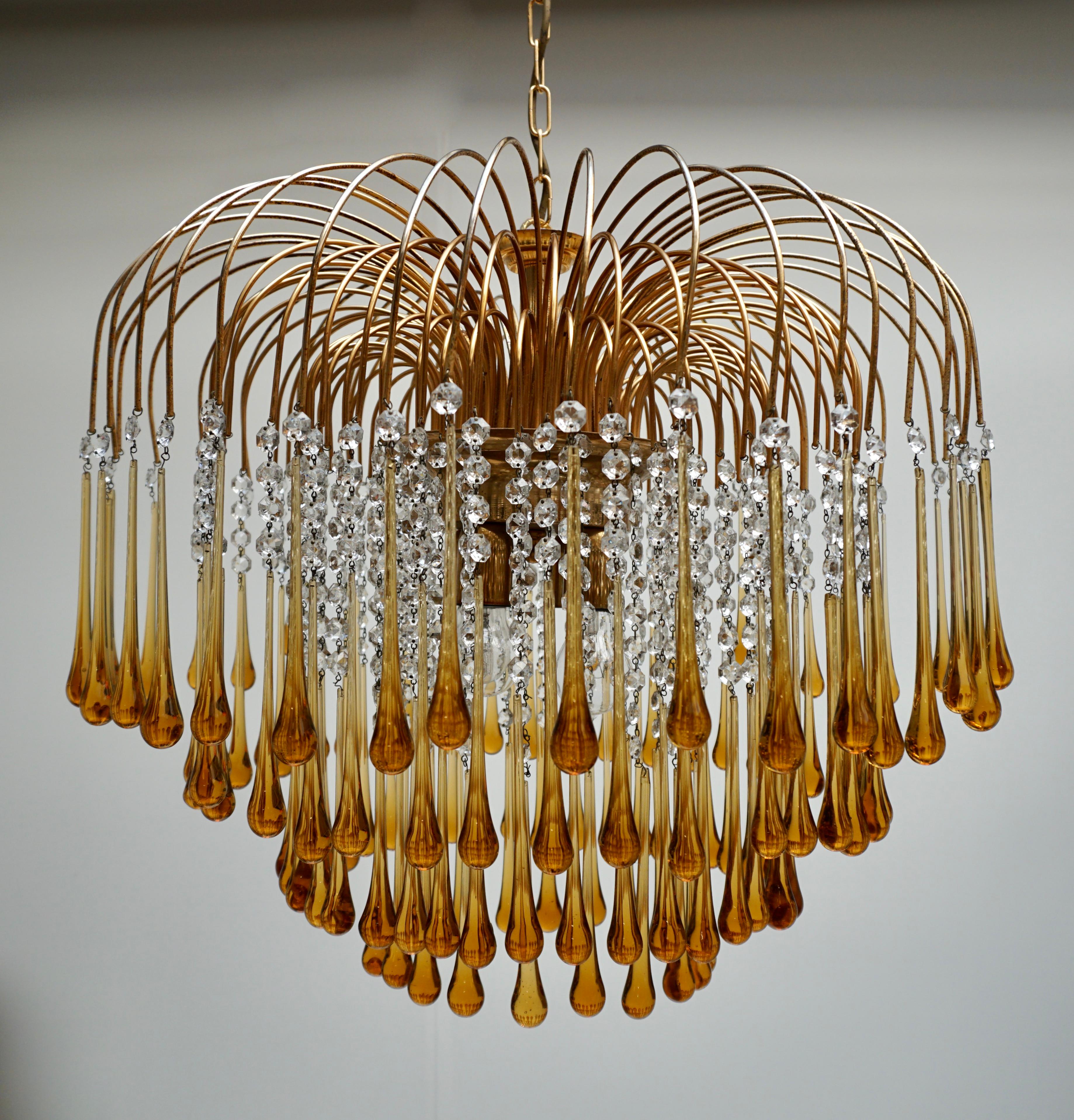 murano drop chandelier