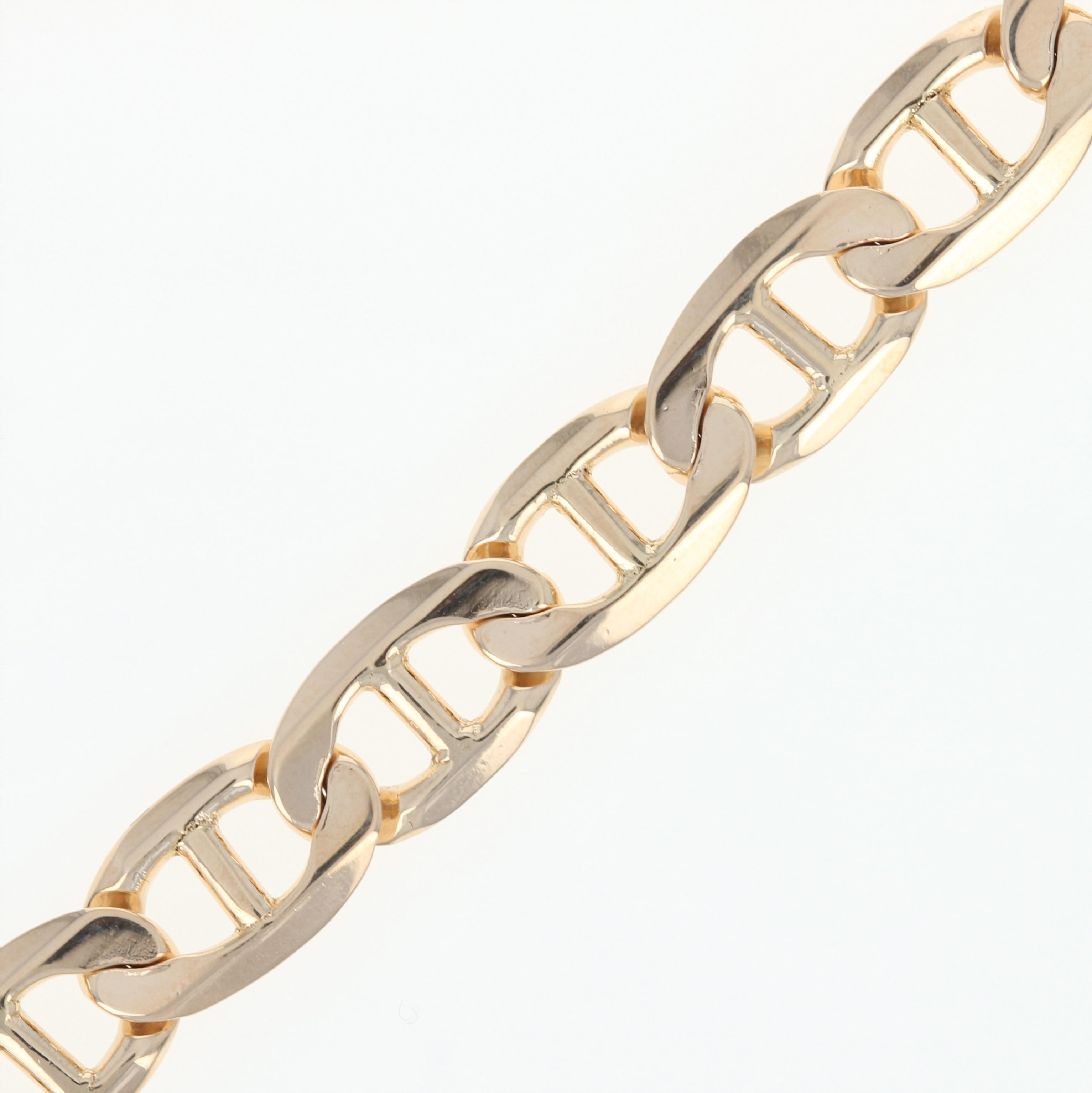 Jazz up your attire with this handsome piece! Crafted in Italy of 10k yellow gold, this bracelet showcases a classic anchor chain design that reflects light from every angle for a fine presentation. 
 
 Metal Content: Guaranteed 10k Gold as stamped
