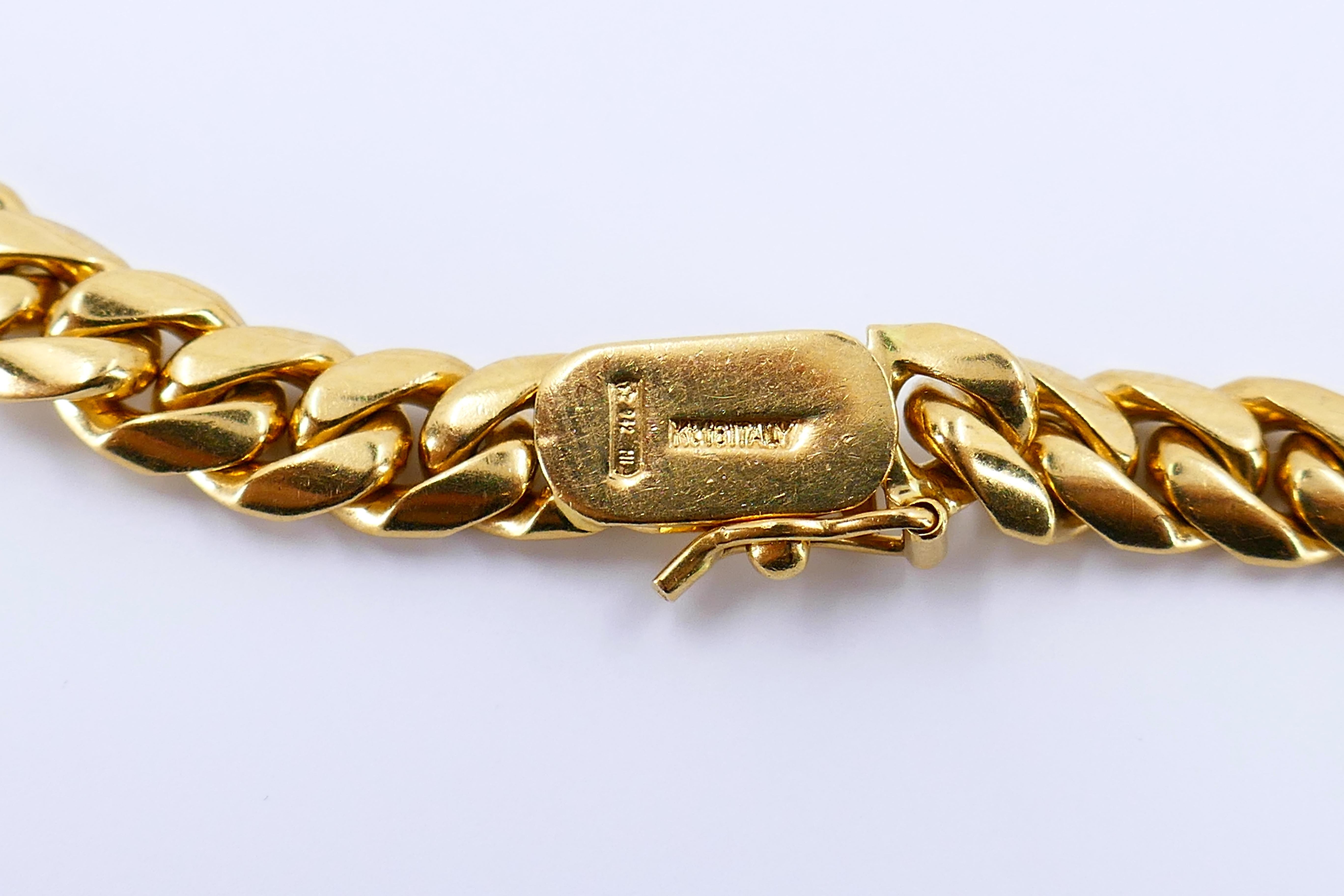 Italienische antike Münze 18k Gold Diamant-Halskette im Angebot 4