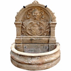 Italienischer antiker Brunnen Brunnen, zementiert Malta Ende 19.