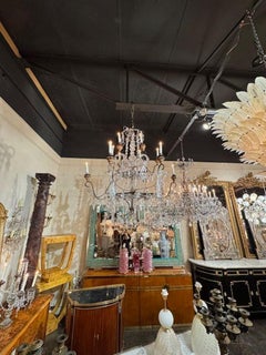 Italian and Crystal 14 Light Chandelier
