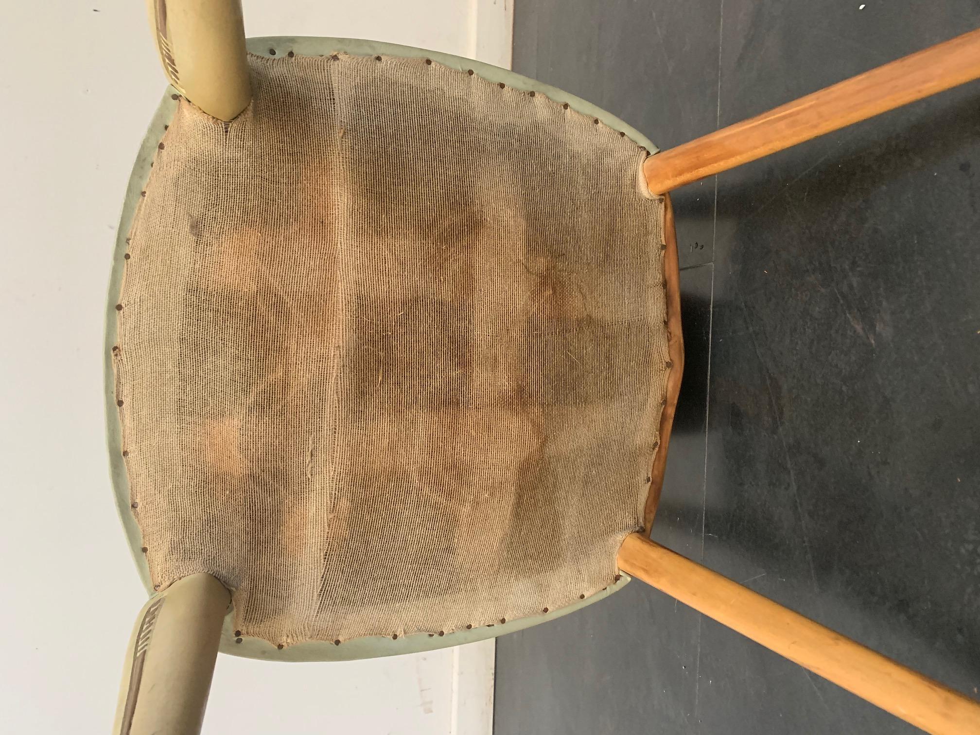 Chaise de salle à manger italienne en cuir aniline et laque de La Permanente Mobili Cantù en vente 2