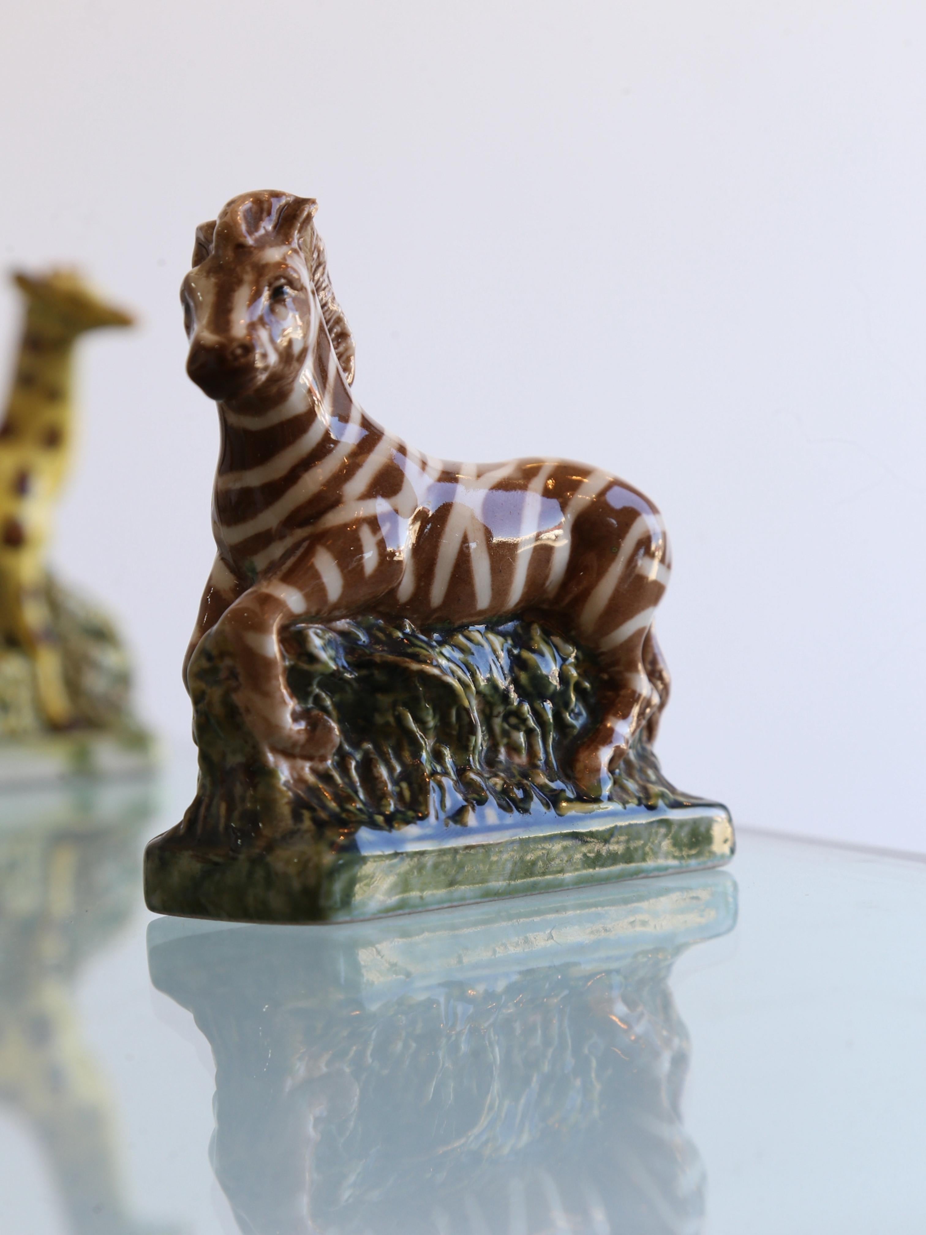Ceramic Italian Animal Sculpture Set by Cantine Duca D'asti, 1973 For Sale