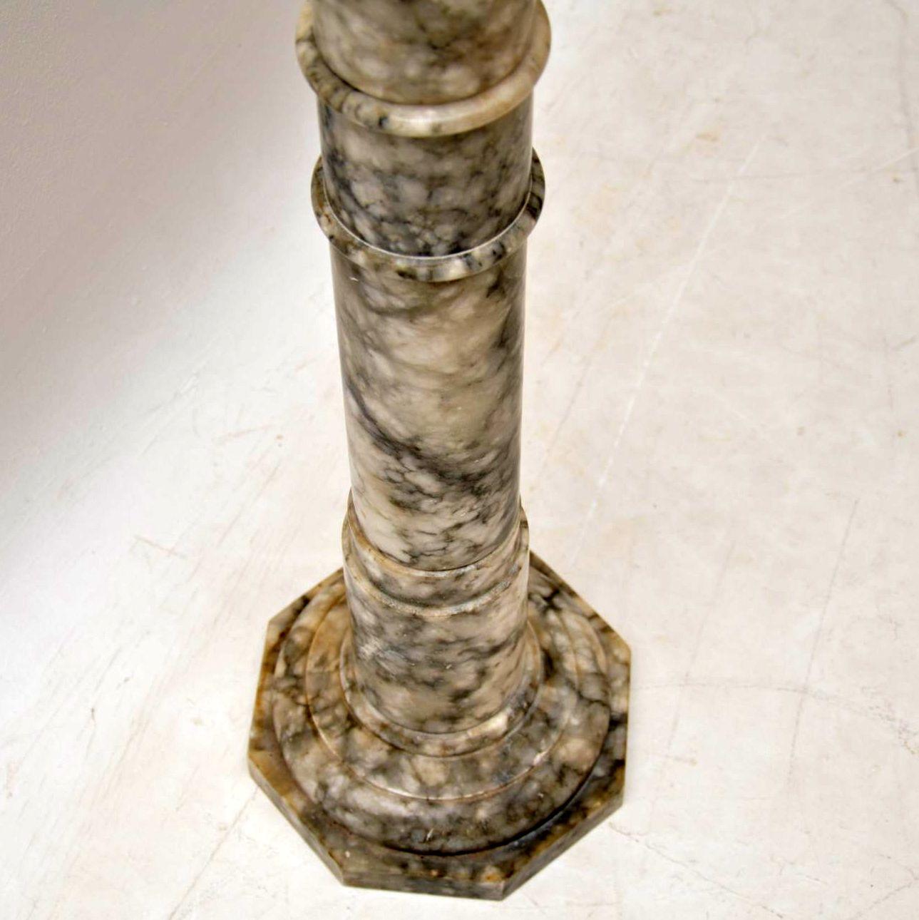 Marble Italian Antique Alabaster Column