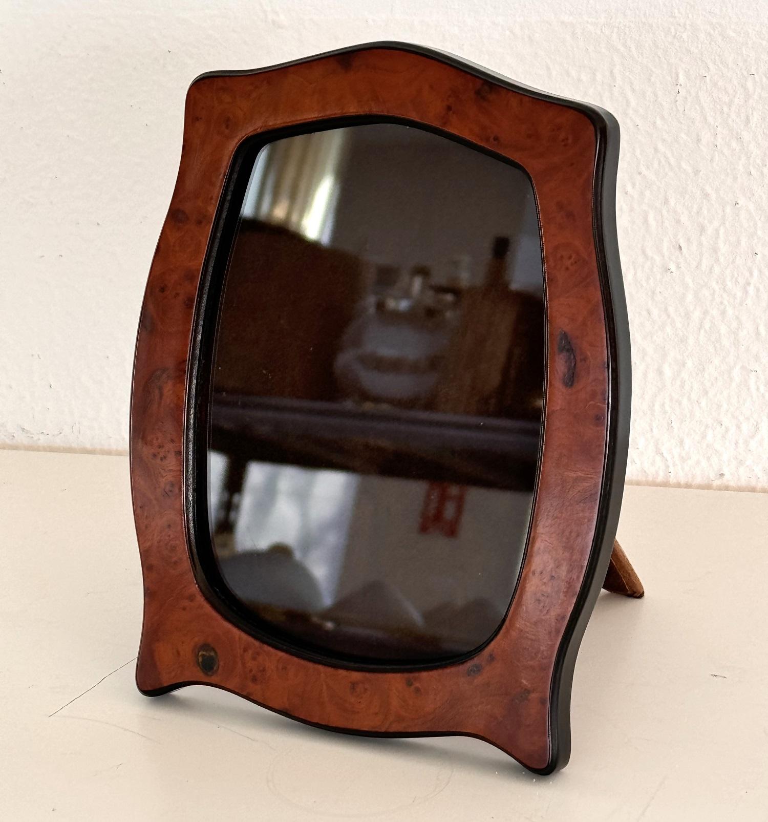 Cadre italien ancien en bois de ronce Bon état - En vente à Morazzone, Varese