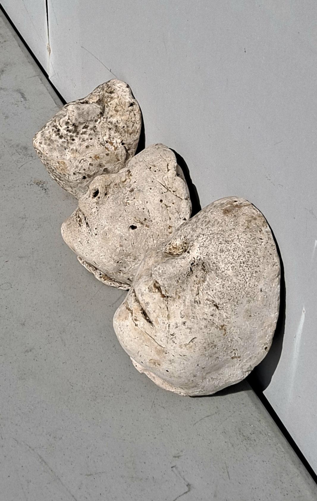 Juego de cinco máscaras mortuorias italianas antiguas de yeso fundido en venta 1