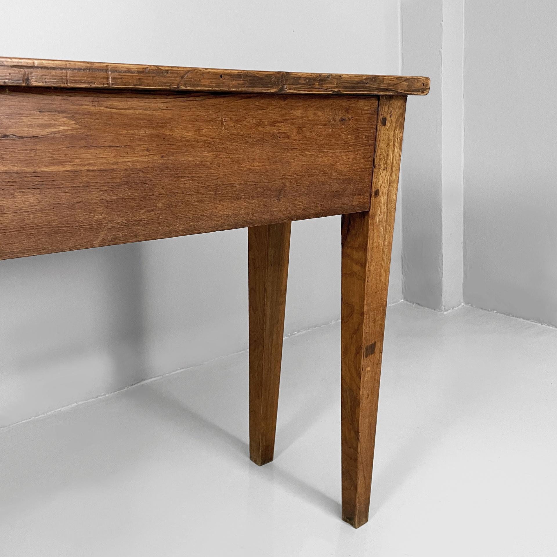 Italian antique console table in wood, 1930s For Sale 9
