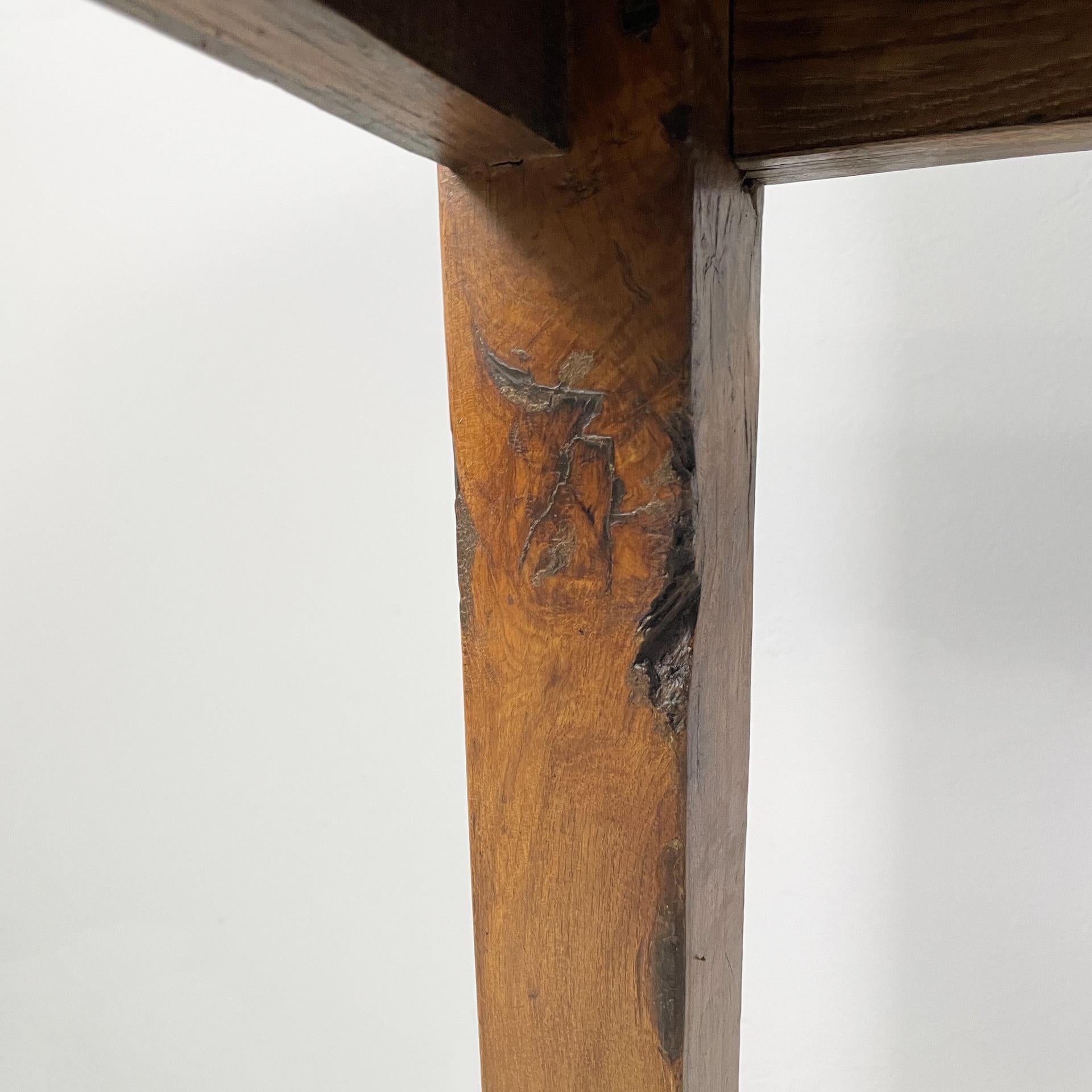 Italian antique console table in wood, 1930s For Sale 12