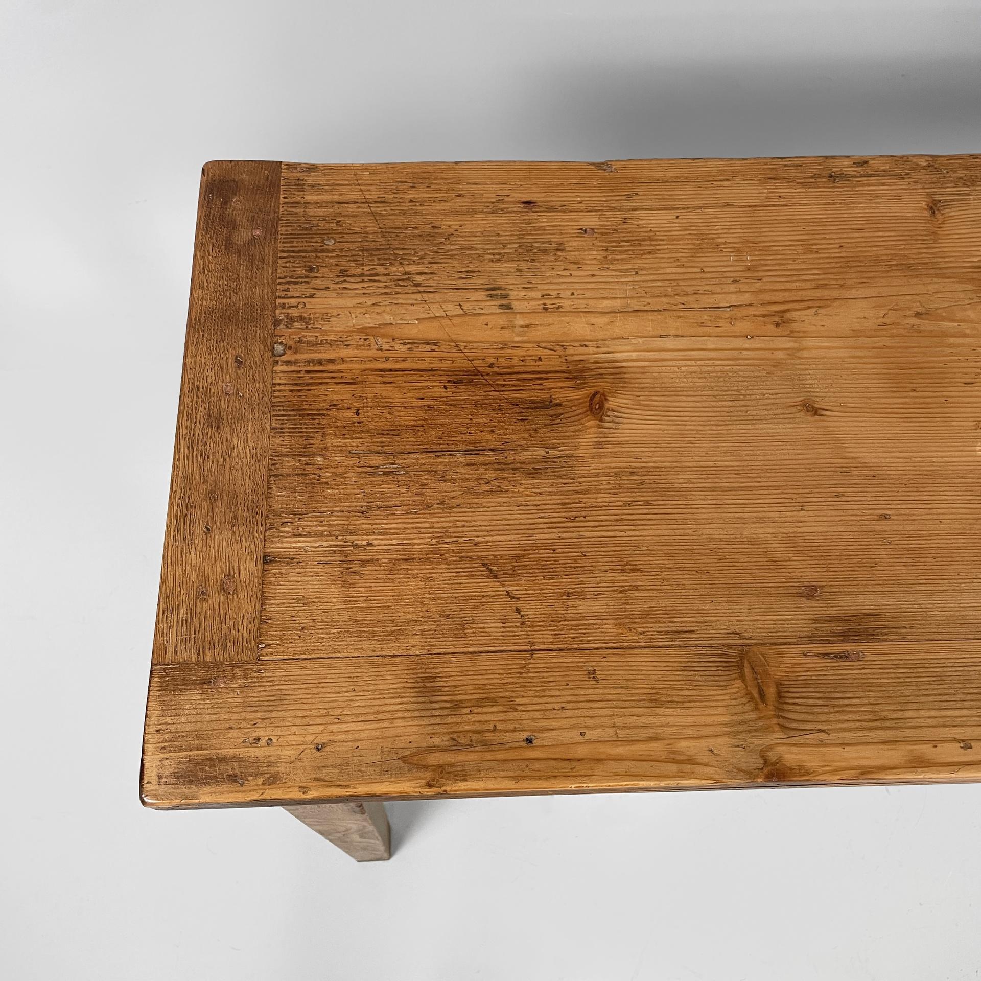 Wood Italian antique console table in wood, 1930s For Sale