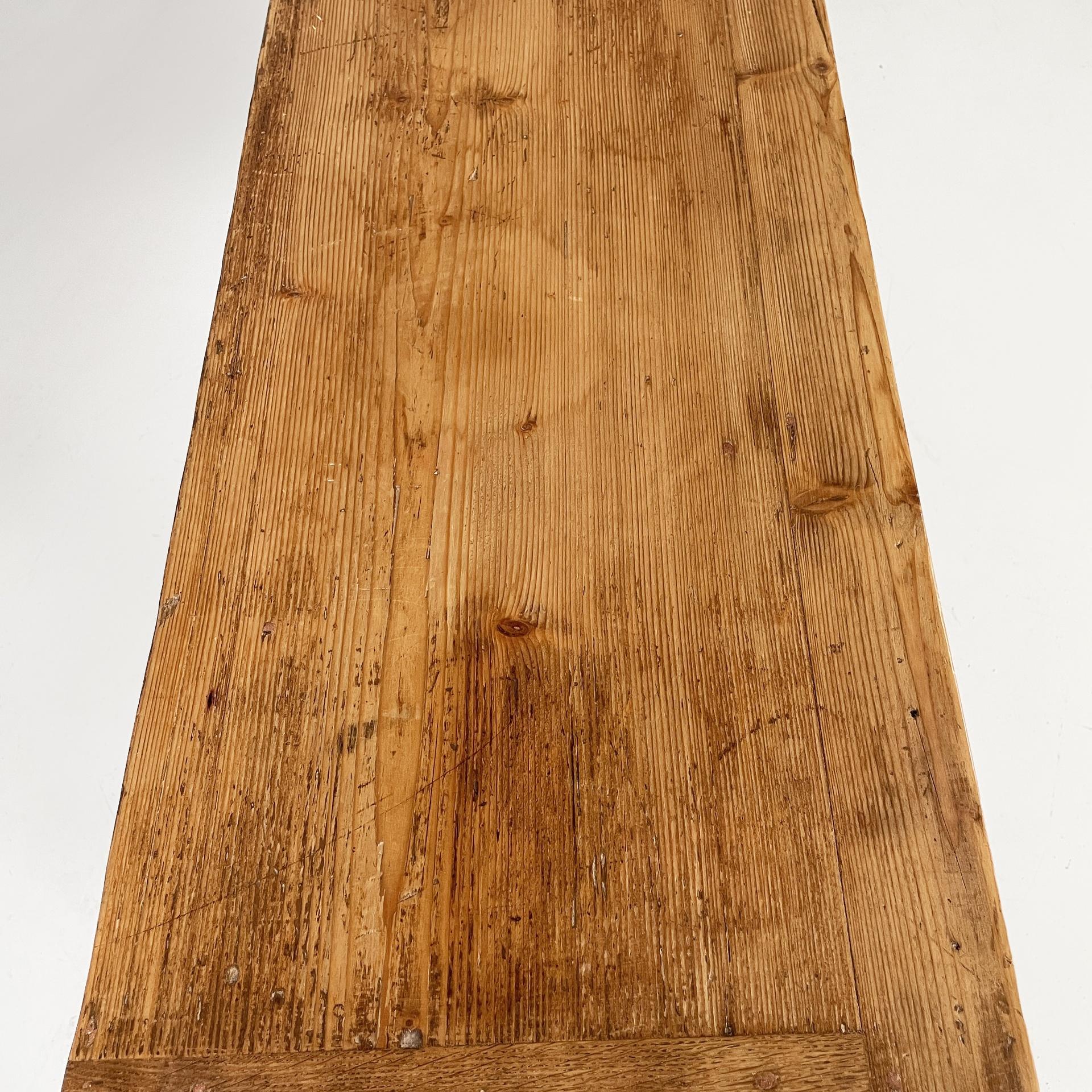 Italian antique console table in wood, 1930s For Sale 4