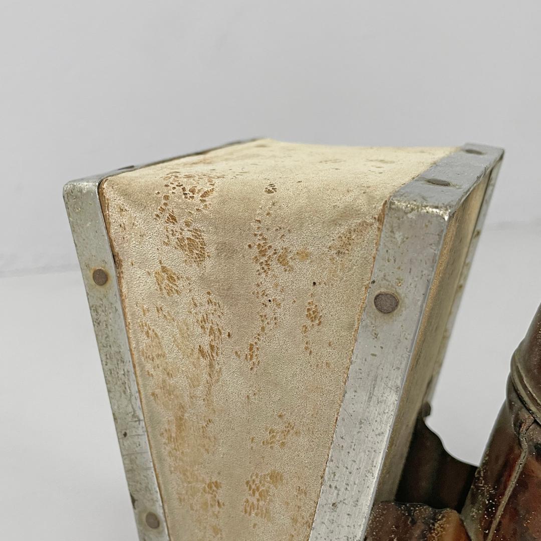 Italian antique copper wood and bee smoker with bellows, first half of 1900s 11