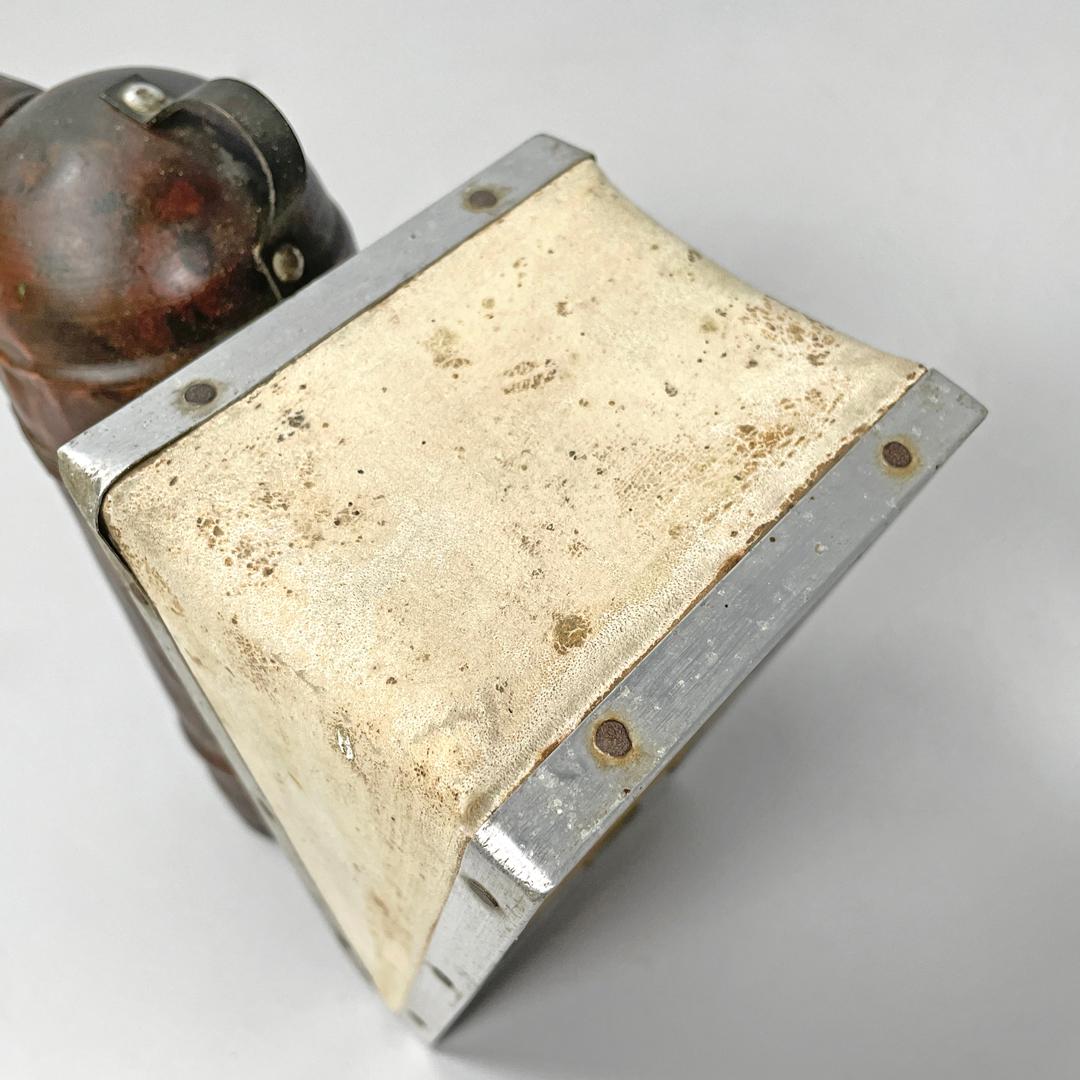 Italian antique copper wood and bee smoker with bellows, first half of 1900s 12