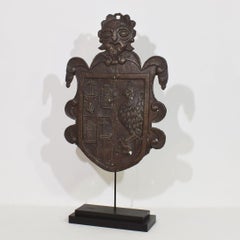 Italian Antique Forged Iron Coat of Arms, Circa 1550-1650