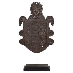 Italian Antique Forged Iron Coat of Arms, Circa 1550-1650