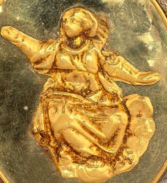 Italian Antique Gold Religious Pendant