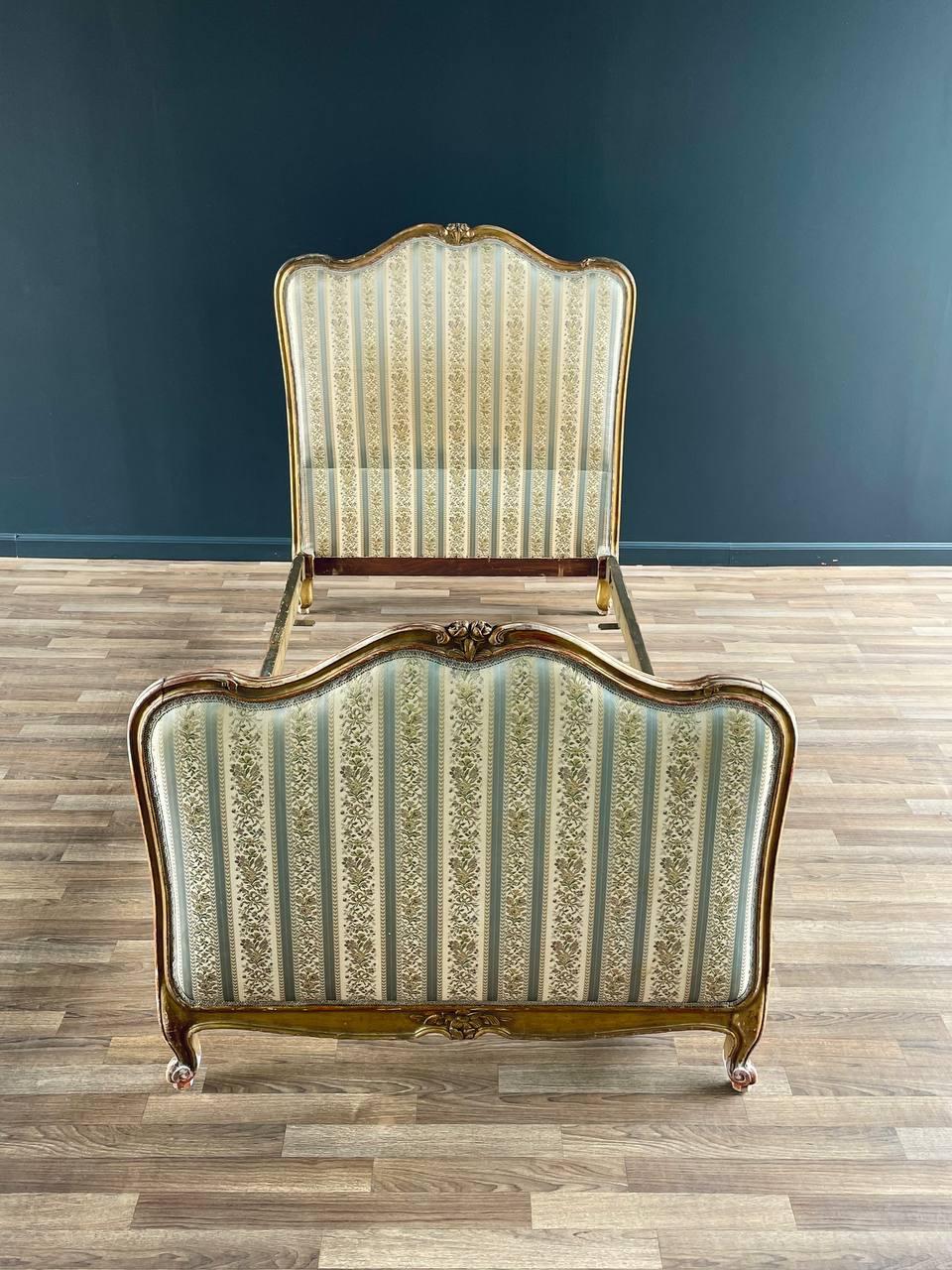 Other Italian Antique Hand Carved Twin-Size Bed Frame For Sale