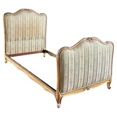 Italian Antique Hand Carved Twin-Size Bed Frame