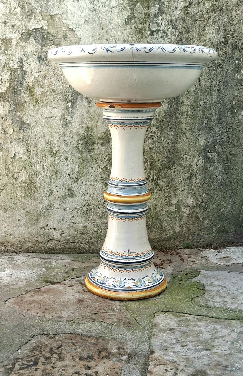 Romantic Italian Antique Holy water Self Standing Stoup For Sale