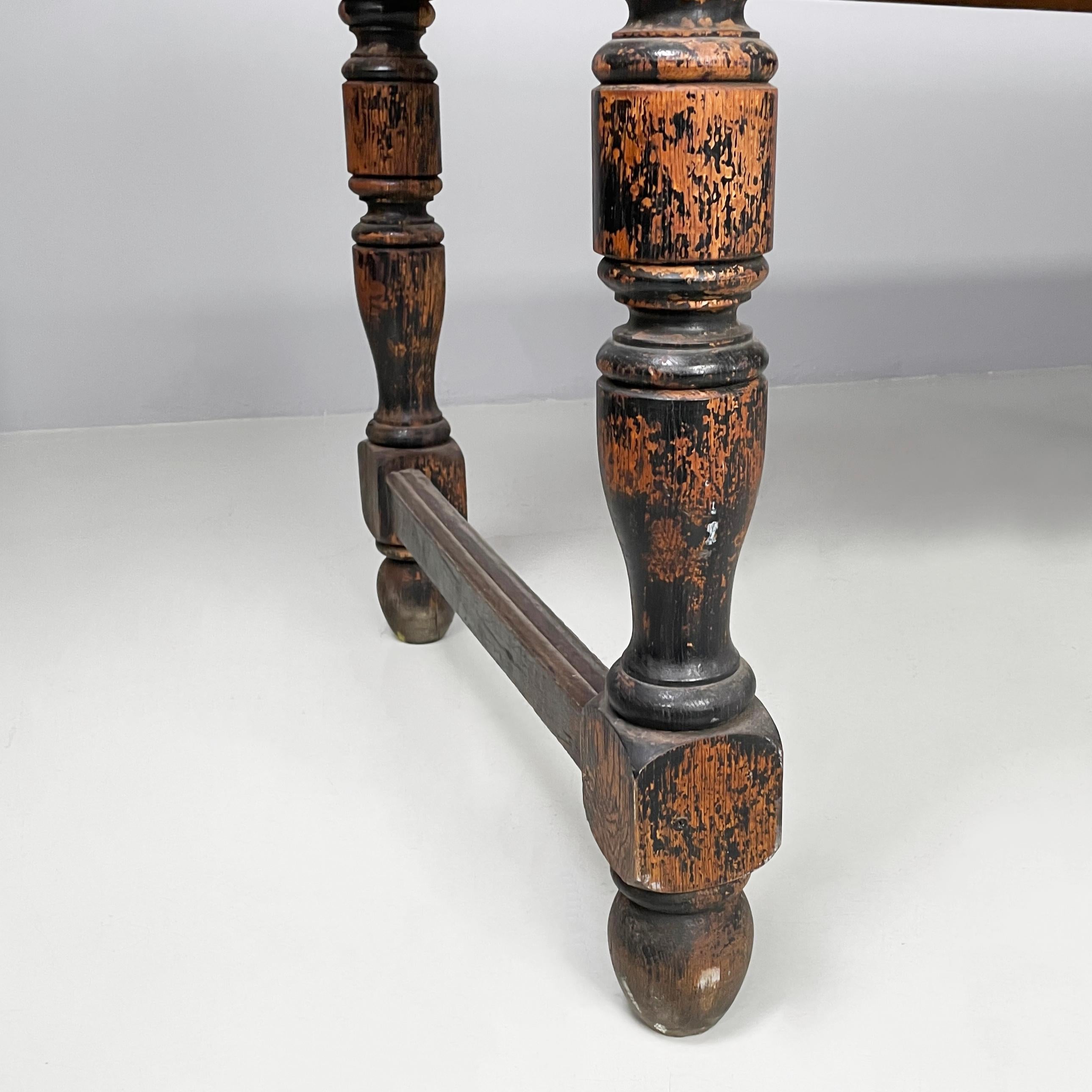 Italienischer antiker großer fratino-Esstisch aus Holz, antik, Mitte der 1800er Jahre im Angebot 13