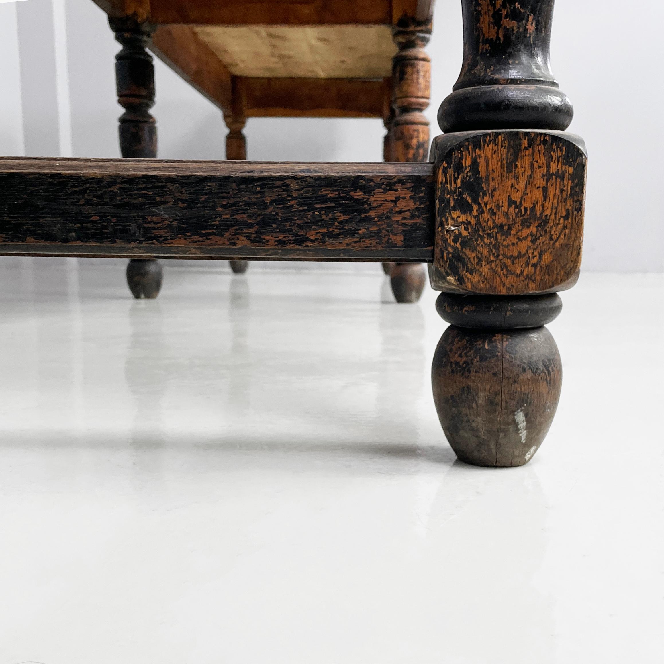 Italienischer antiker großer fratino-Esstisch aus Holz, antik, Mitte der 1800er Jahre im Angebot 14