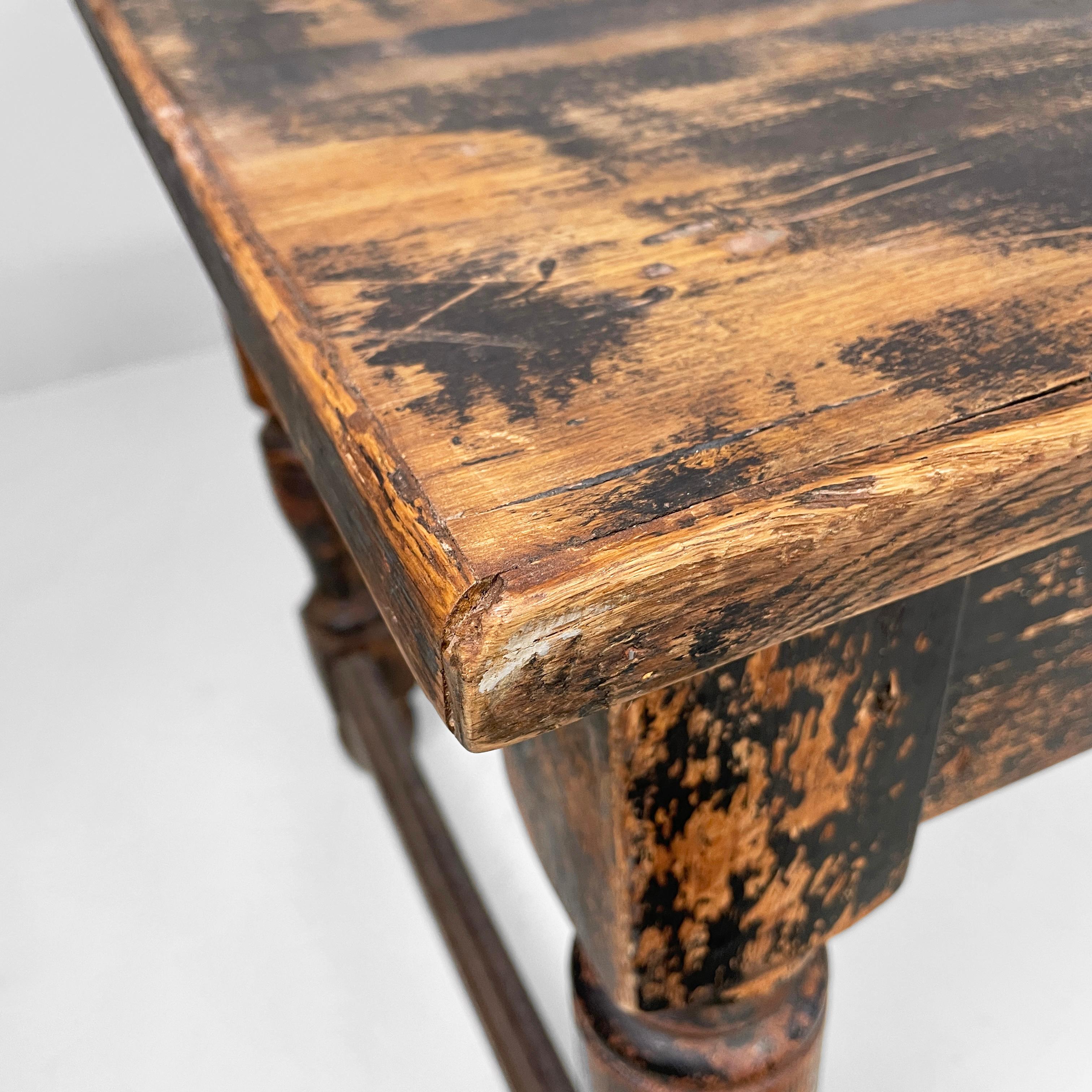 Italienischer antiker großer fratino-Esstisch aus Holz, antik, Mitte der 1800er Jahre (19. Jahrhundert) im Angebot