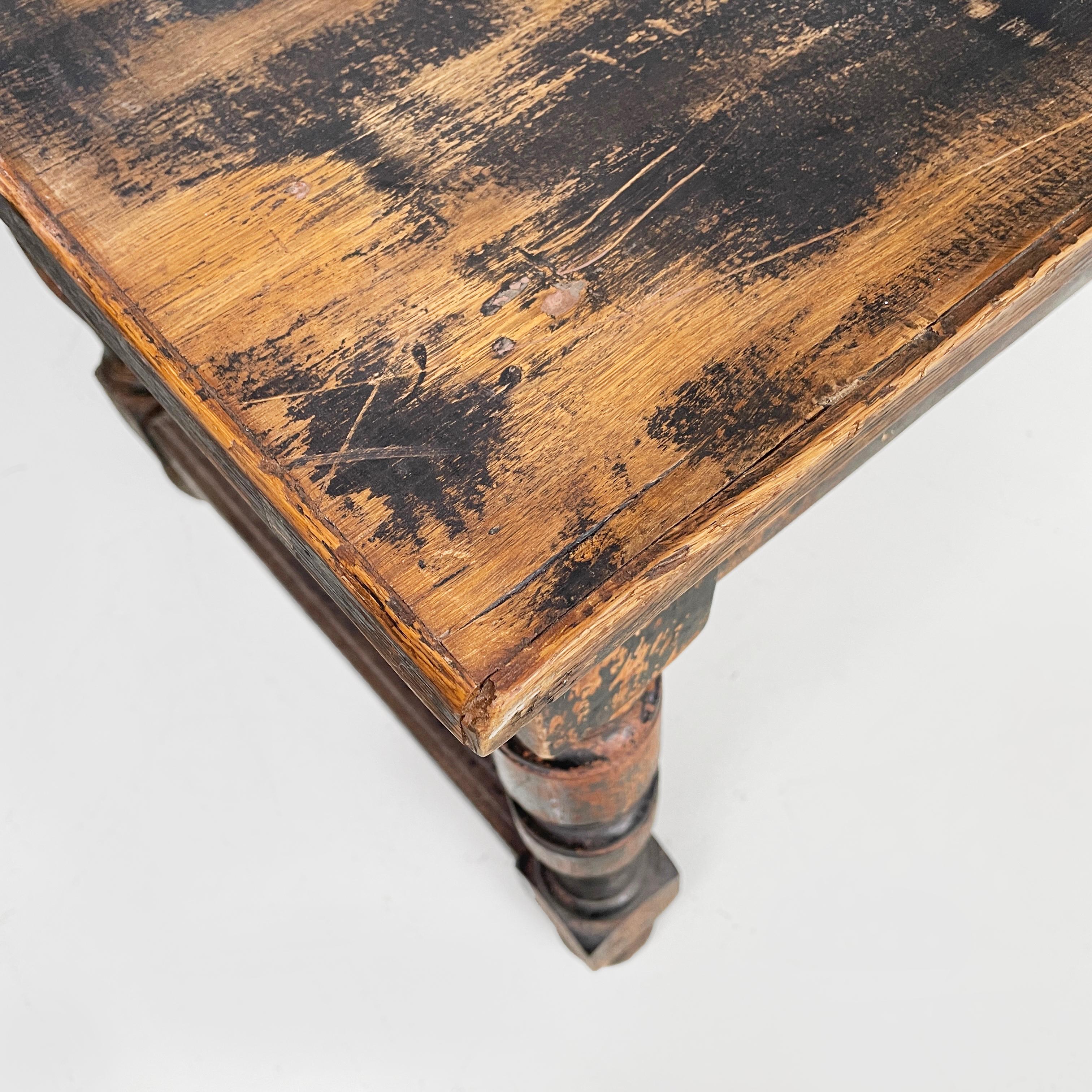 Italienischer antiker großer fratino-Esstisch aus Holz, antik, Mitte der 1800er Jahre im Angebot 2