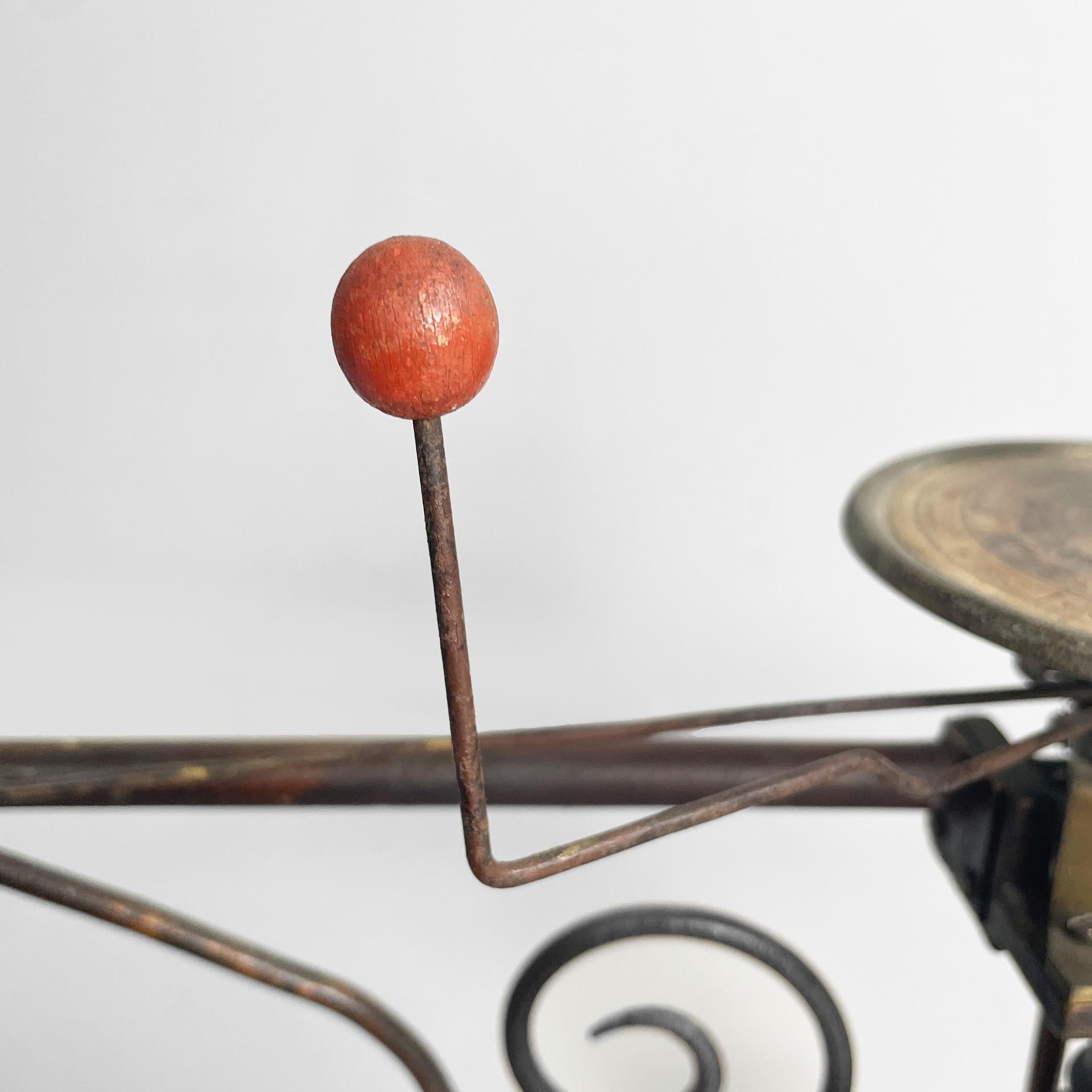 Italian antique mechanical tellurium in brass and cast iron, mid 1800s For Sale 9