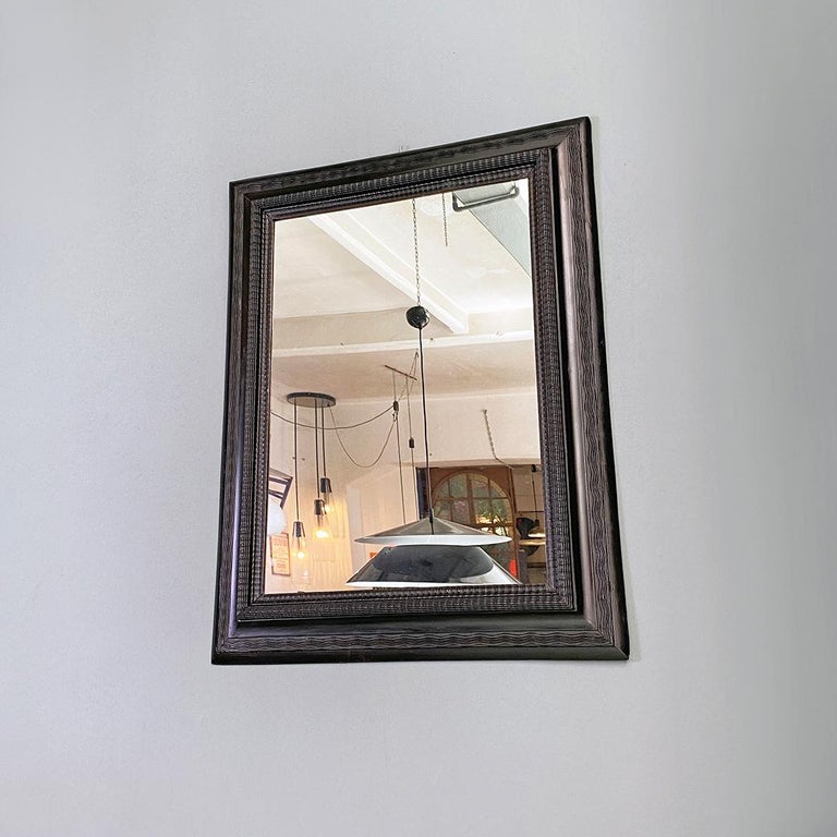 Italian Antique Medium Size, Rectangular, Guillochè Wall Mirror, 1930s ...