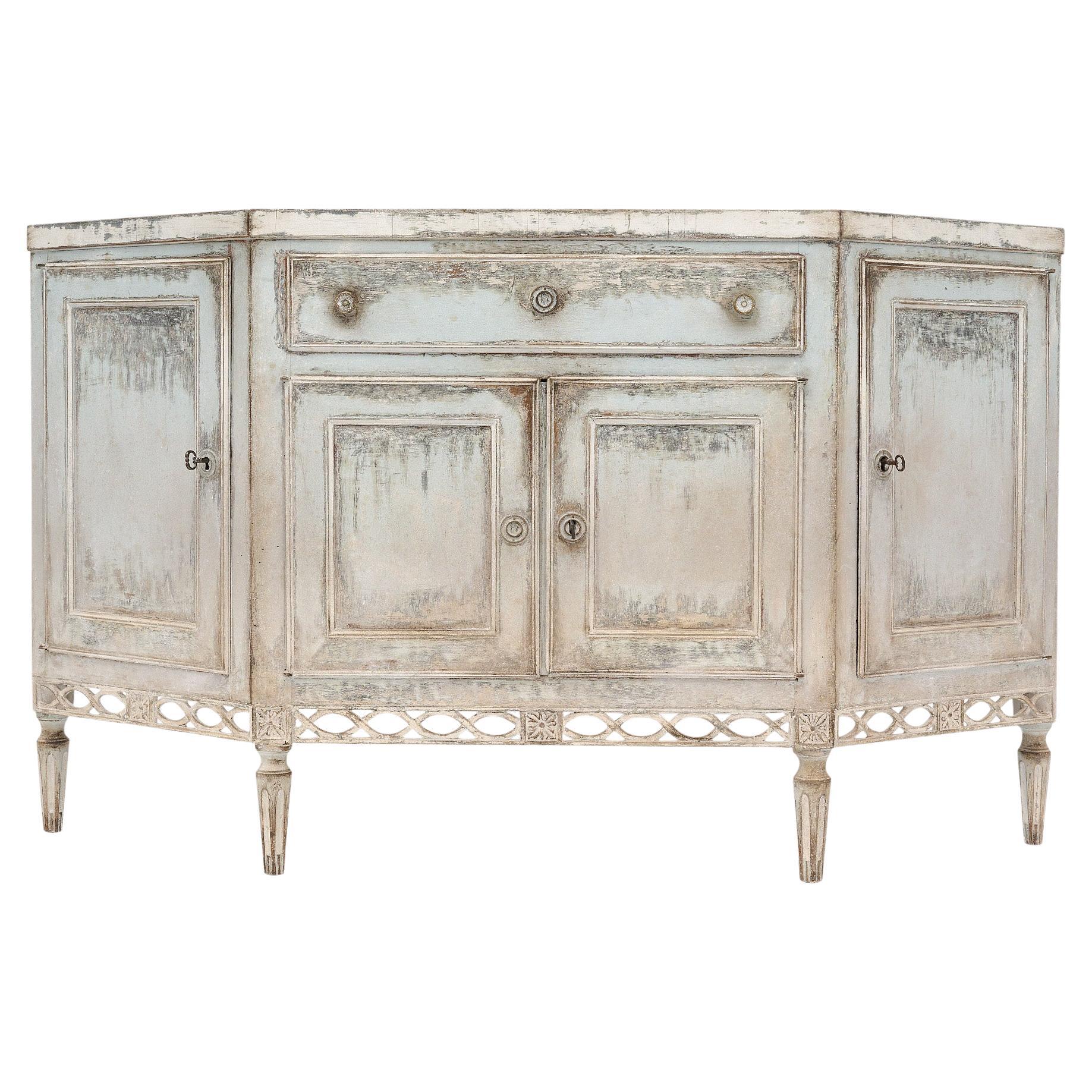 Italian Antique Painted Buffet For Sale
