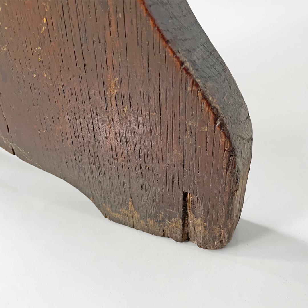 Antiguo banco italiano rectangular de madera, finales del siglo XIX en venta 13
