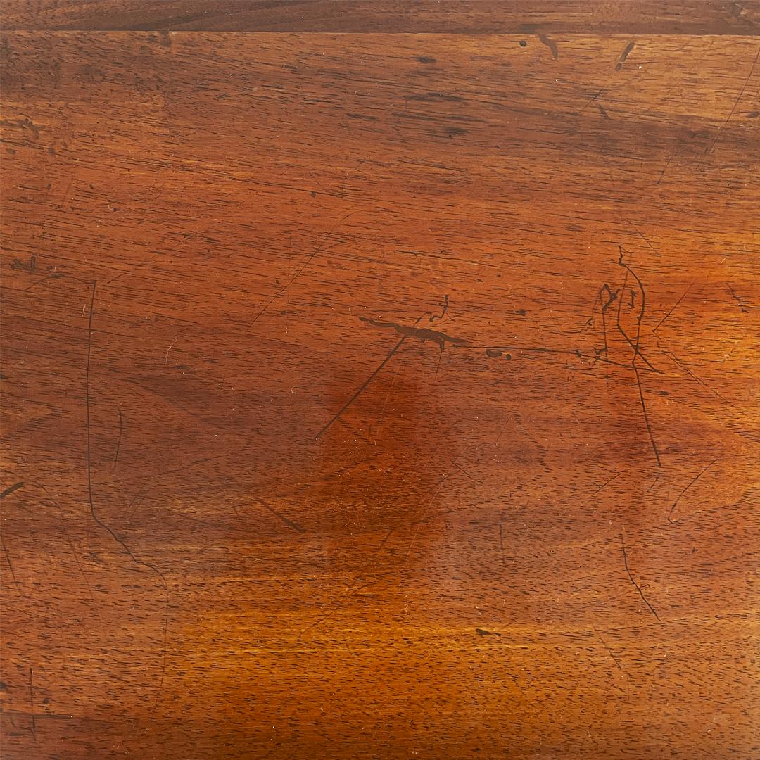 Italian antique rectangular wooden desk with drawer, 1750s For Sale 2