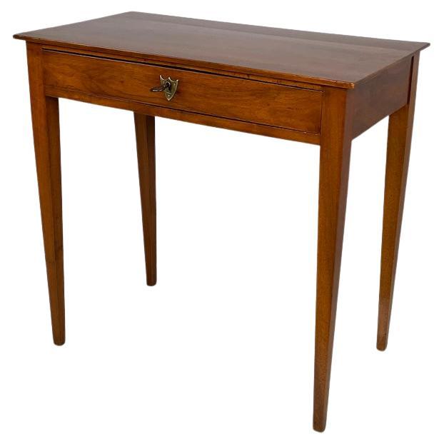 Italian antique rectangular wooden desk with drawer, 1750s For Sale