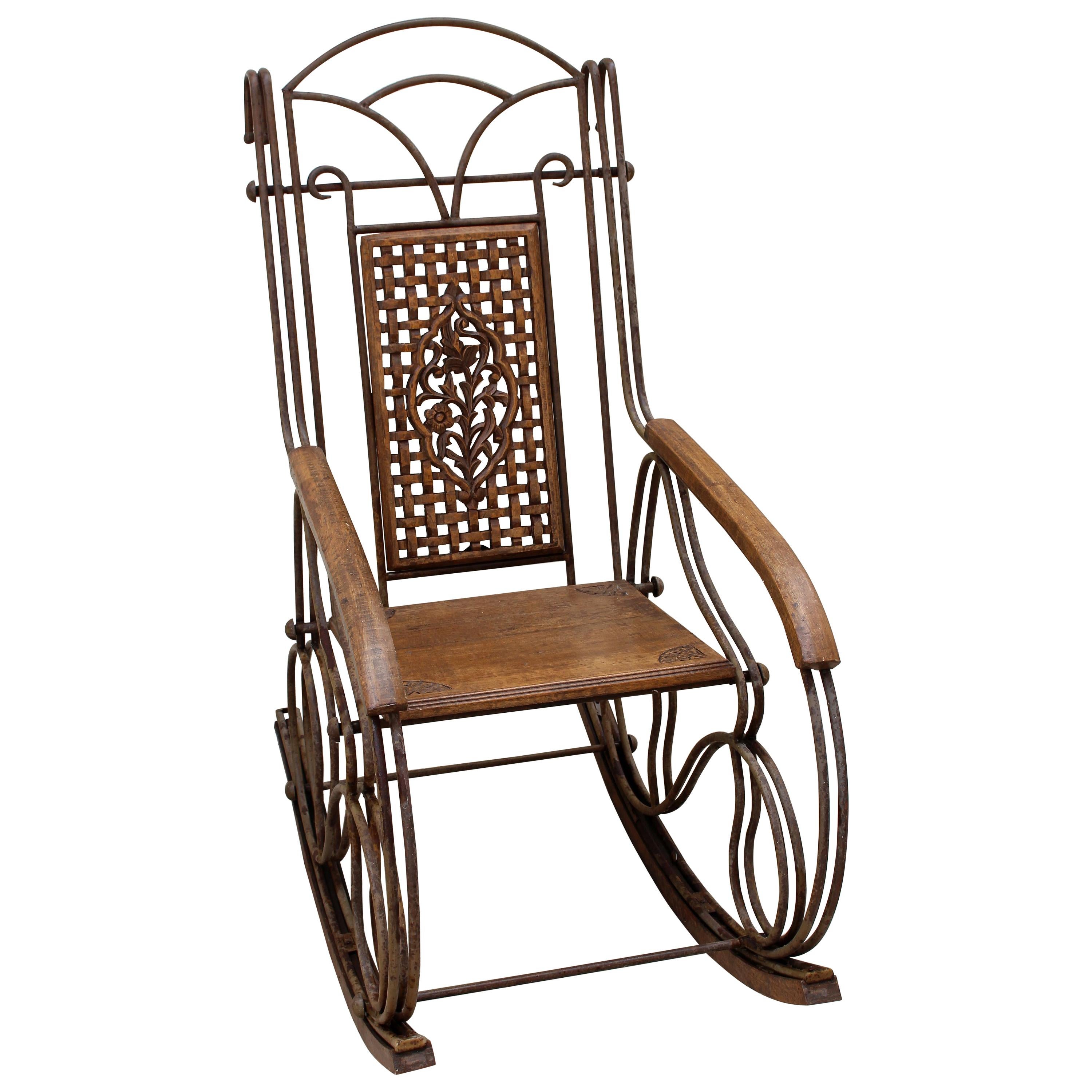 Italian Antique Rocking Chair