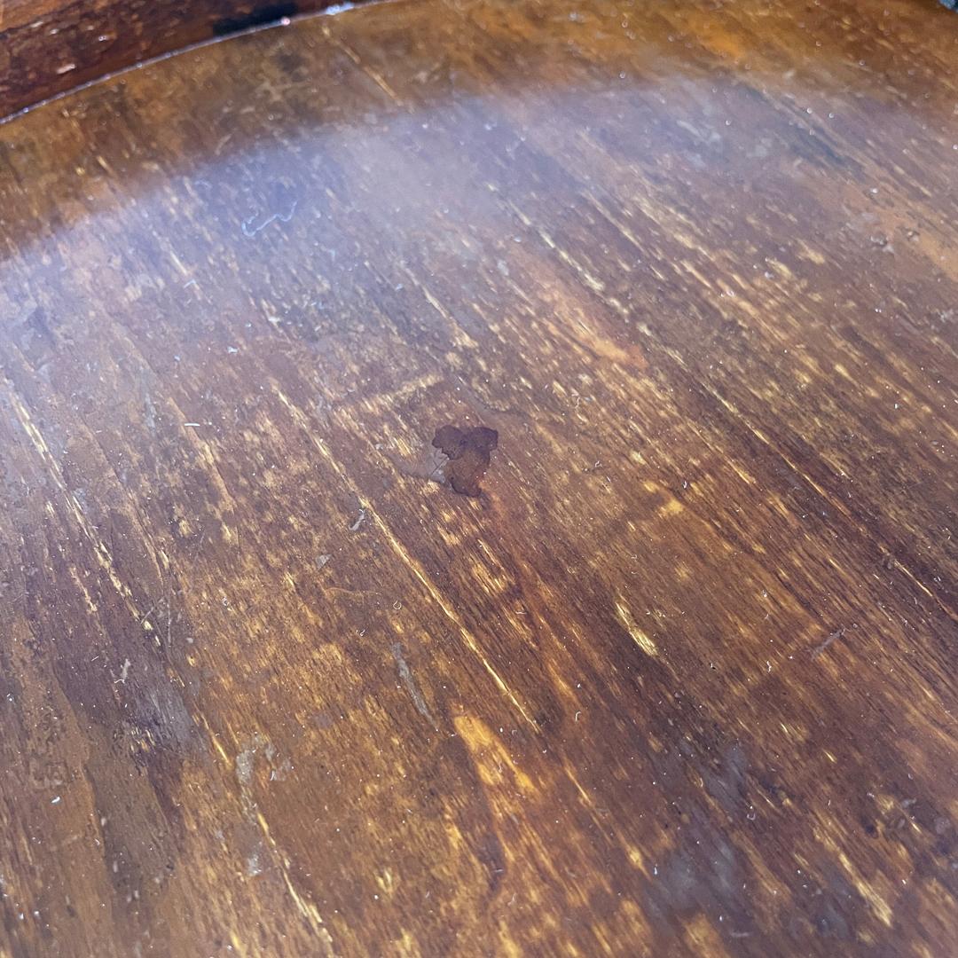 Italian antique rounded wooden coffee tables with two drawers, early 1900s 8