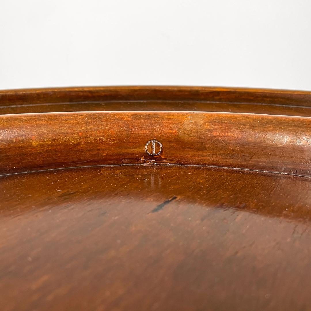 Italian antique rounded wooden coffee tables with two drawers, early 1900s 10